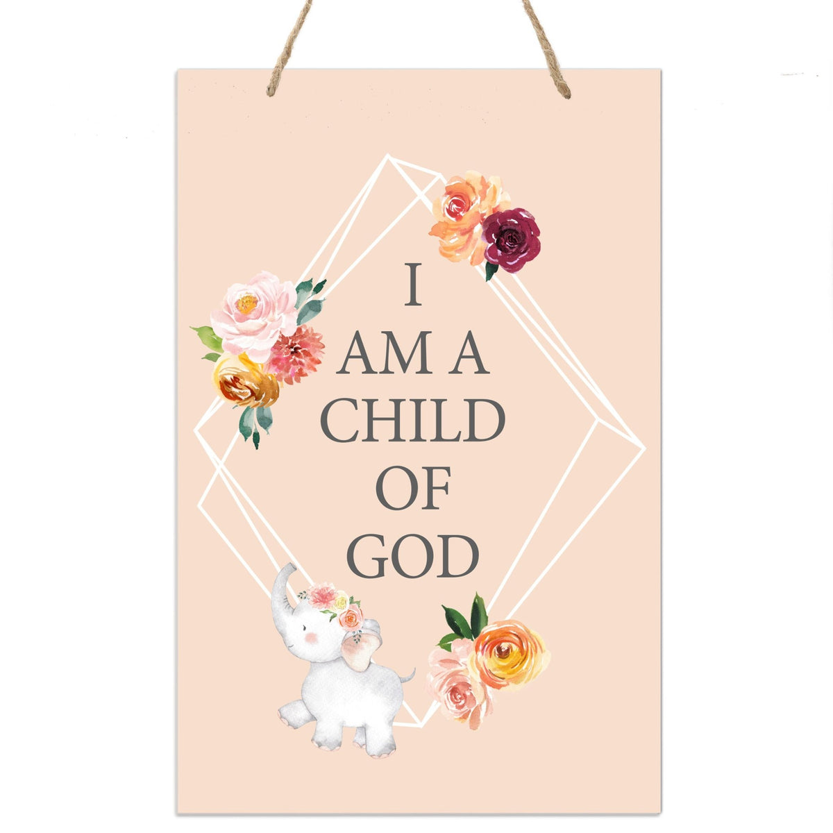 Inspirational Nursery Rope Signs for Boys and Girls - Child of God - LifeSong Milestones