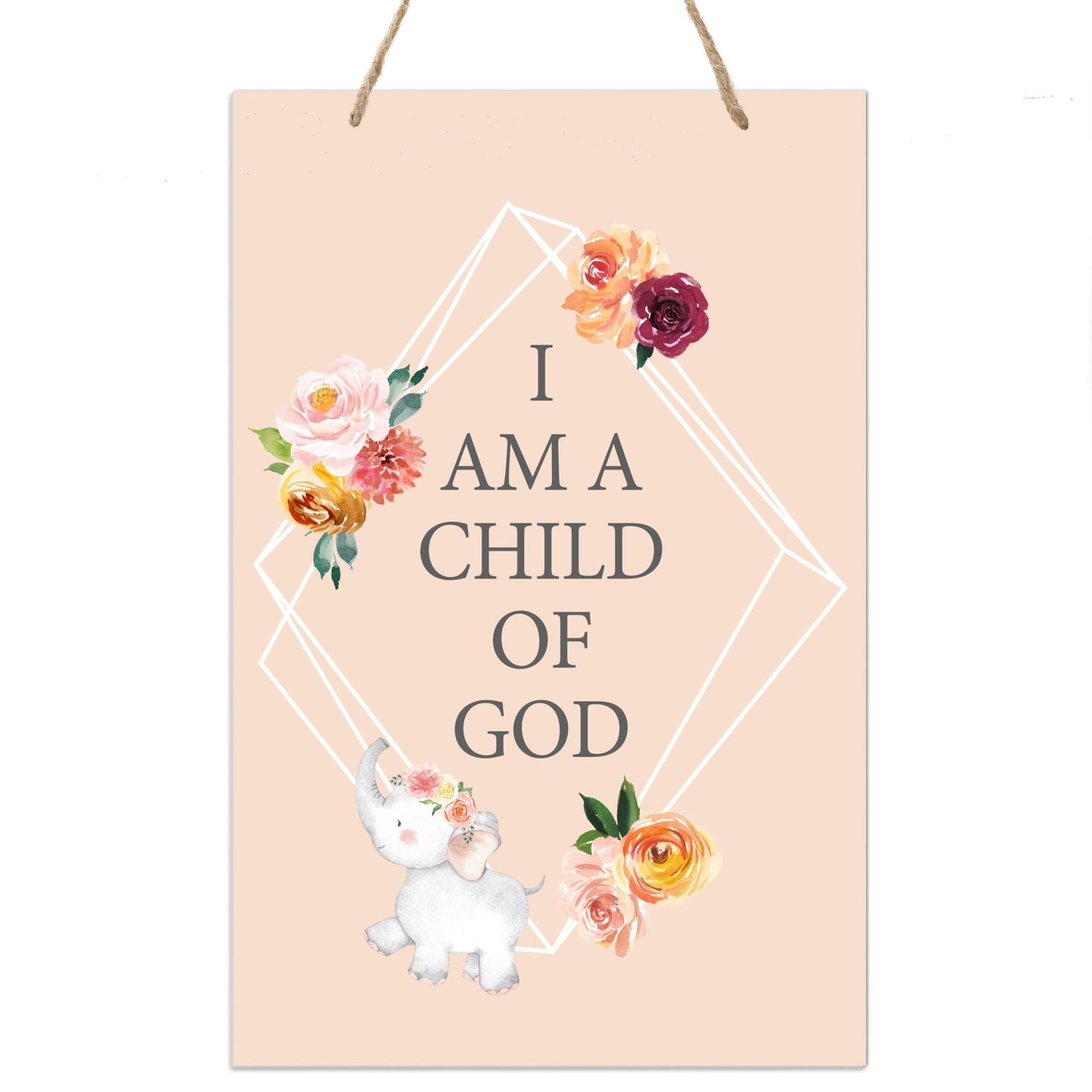 Inspirational Nursery Rope Signs for Boys and Girls - Child of God - LifeSong Milestones