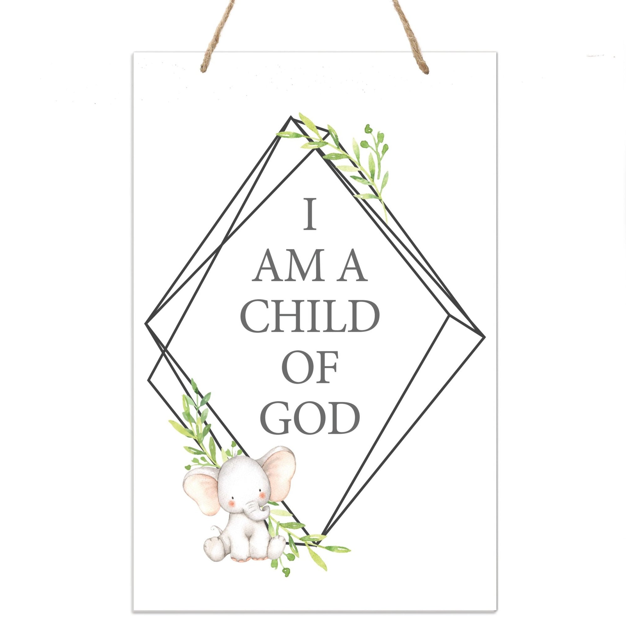 Inspirational Nursery Rope Signs for Boys and Girls - Child of God - LifeSong Milestones