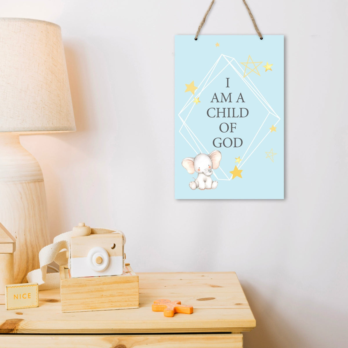 Inspirational Nursery Rope Signs for Boys and Girls - Child of God - LifeSong Milestones