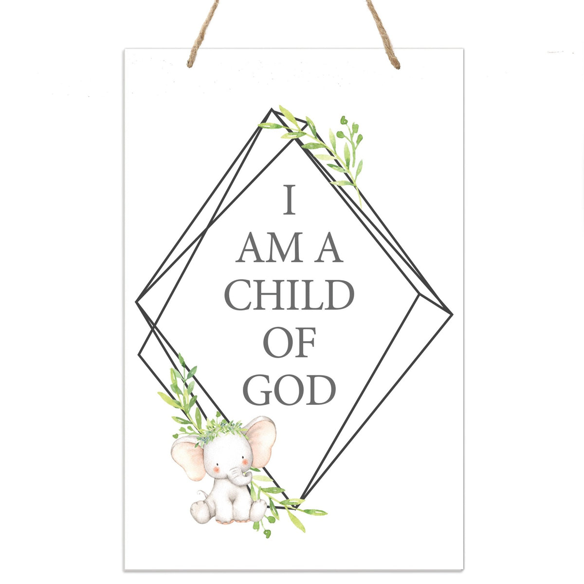 Inspirational Nursery Rope Signs for Boys and Girls - Child of God - LifeSong Milestones