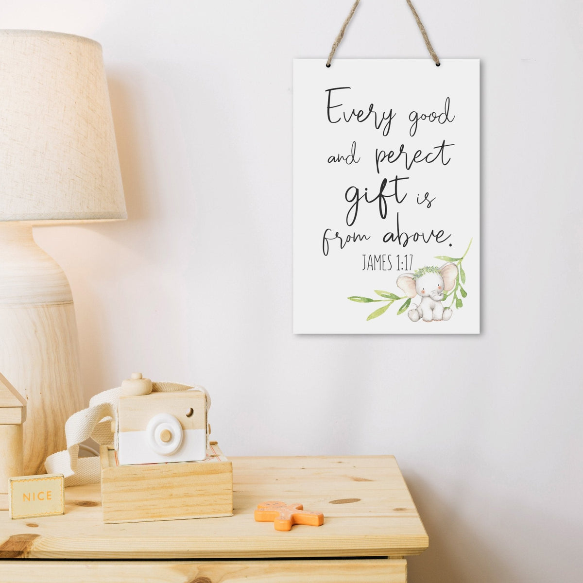 Inspirational Nursery Rope Signs for Boys and Girls - Every Good - LifeSong Milestones