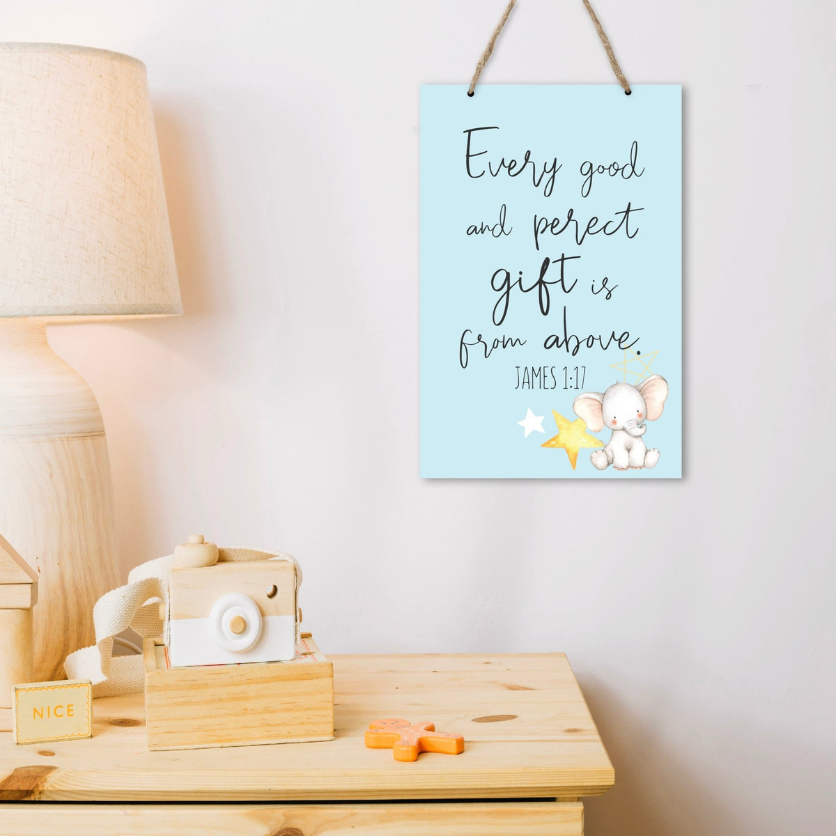 Inspirational Nursery Rope Signs for Boys and Girls - Every Good - LifeSong Milestones