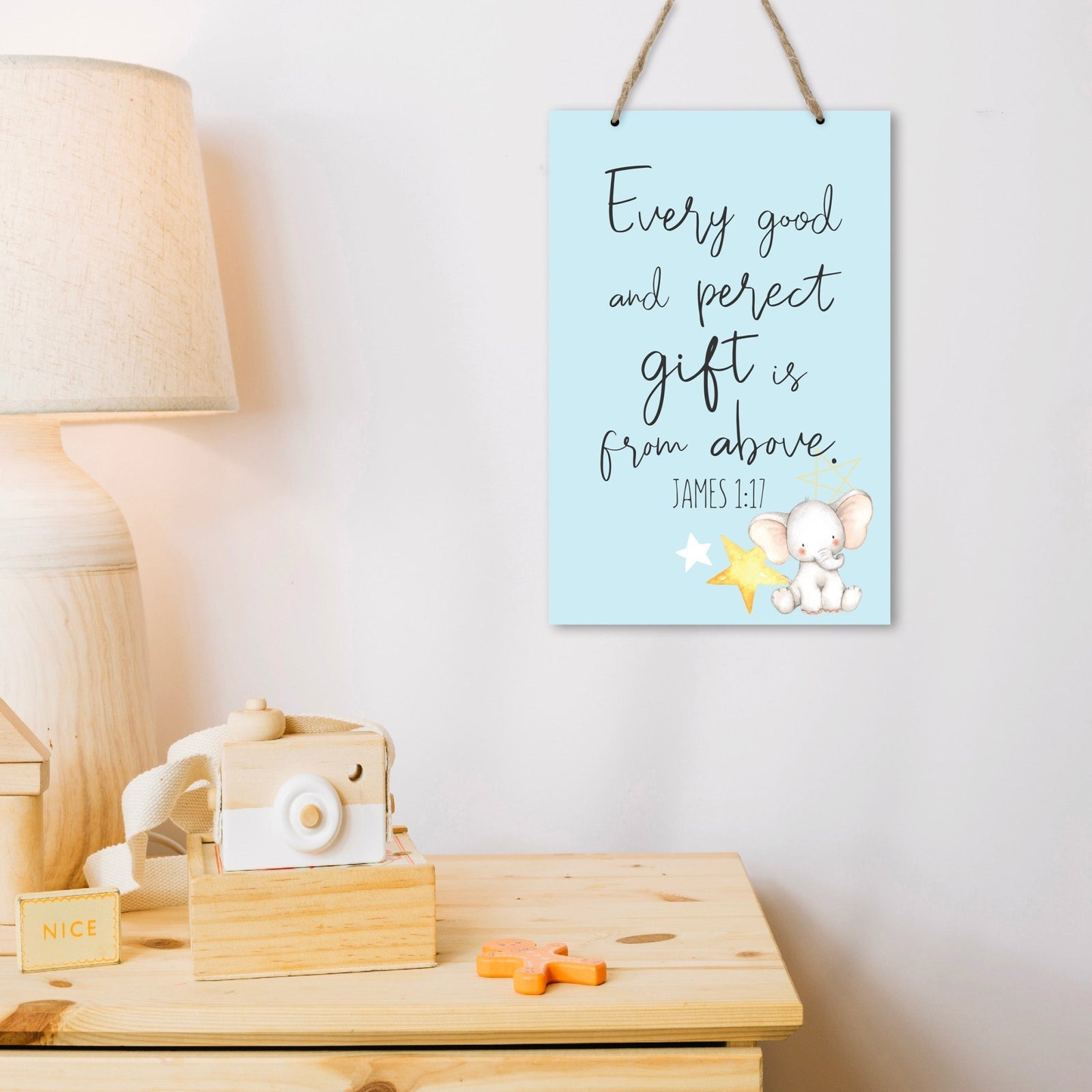 Inspirational Nursery Rope Signs for Boys and Girls - Every Good - LifeSong Milestones