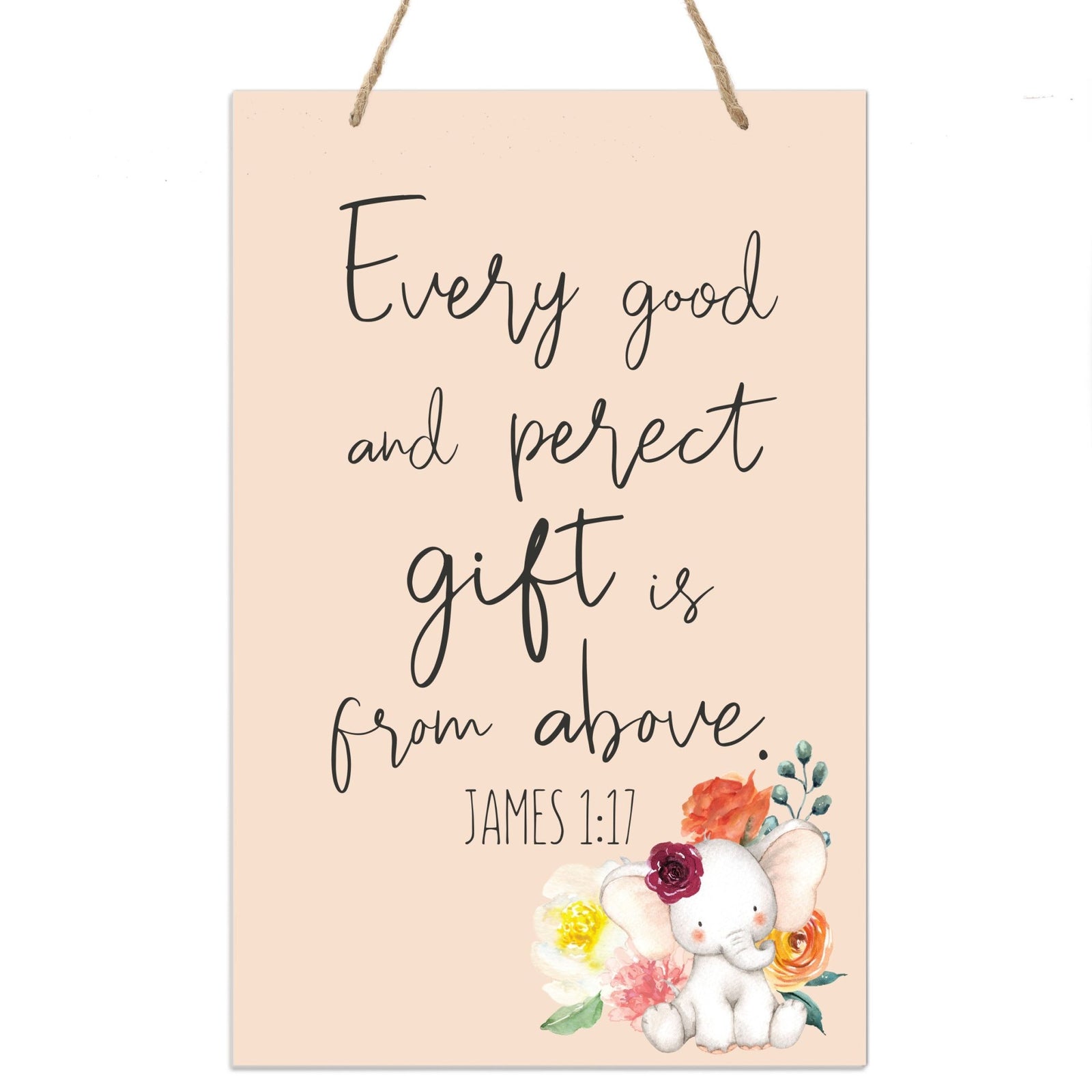 Inspirational Nursery Rope Signs for Boys and Girls - Every Good - LifeSong Milestones