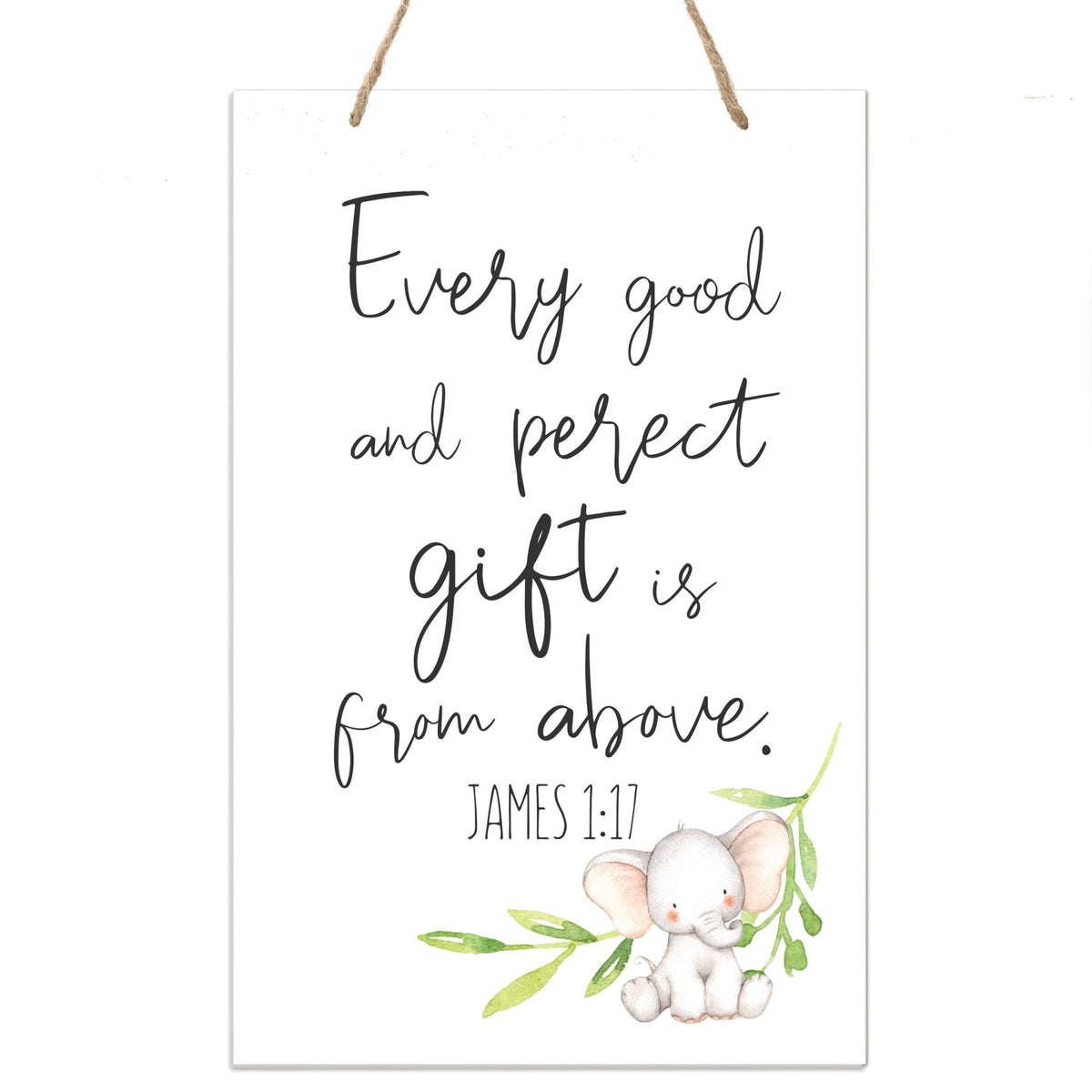 Inspirational Nursery Rope Signs for Boys and Girls - Every Good - LifeSong Milestones
