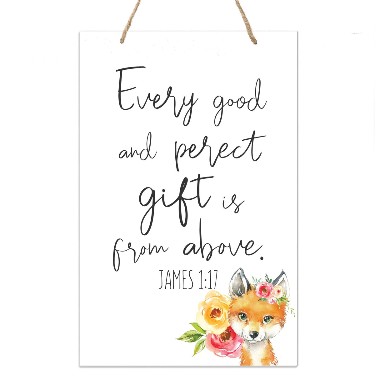 Inspirational Nursery Rope Signs for Boys and Girls - Every Good - LifeSong Milestones
