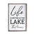 Inspirational Personalized Framed Shadow Box 25x36 - Life is Better at the Lake - LifeSong Milestones