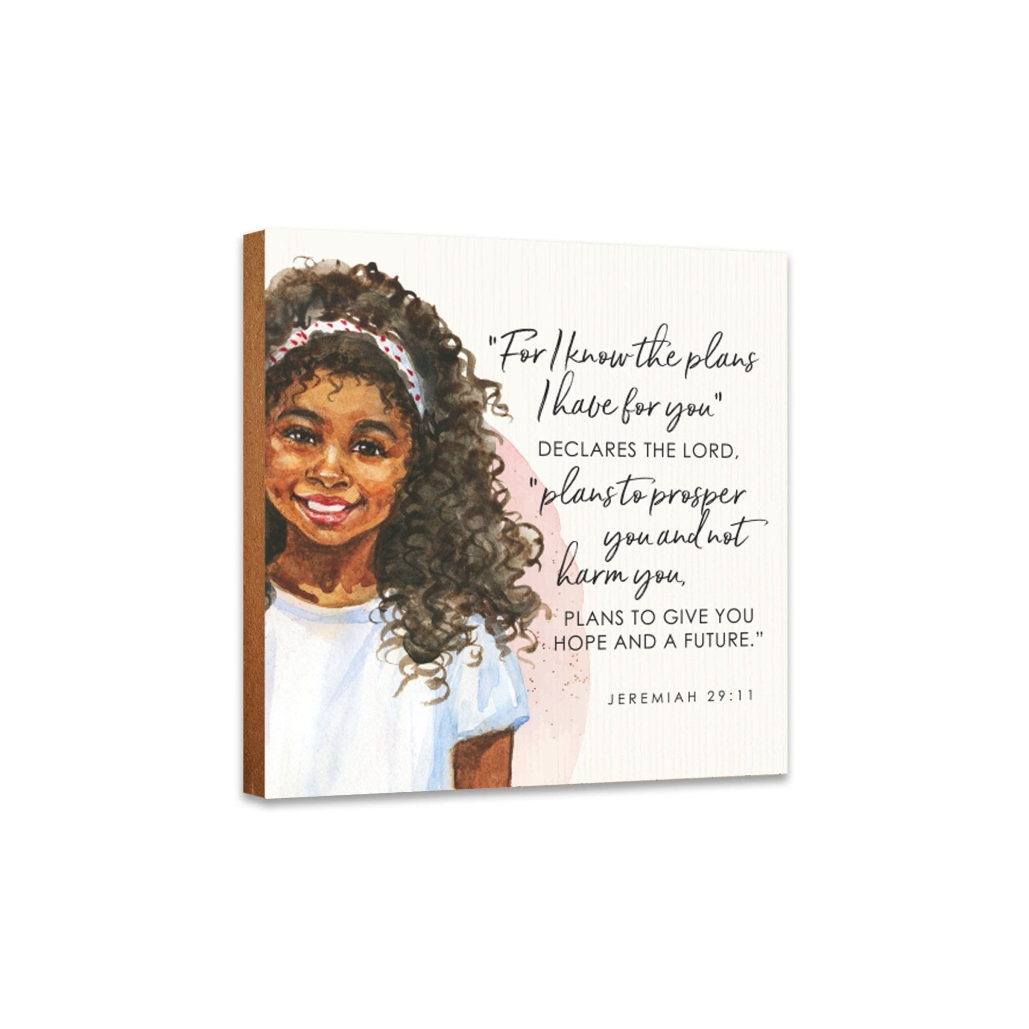 Lifesong Milestones Inspirational Praying Kids Unique Shelf Décor - A charming tabletop decoration for kids with a heartwarming praying children design.
