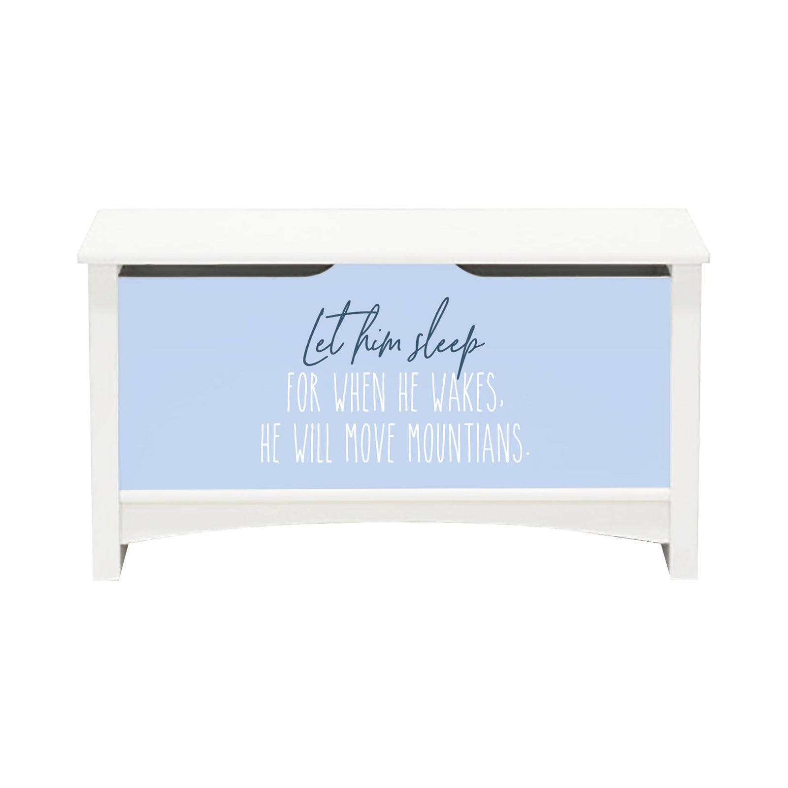 Inspirational Room Organizer Toy Blanket Storage Chest Box - (BOY) (NP) - LifeSong Milestones