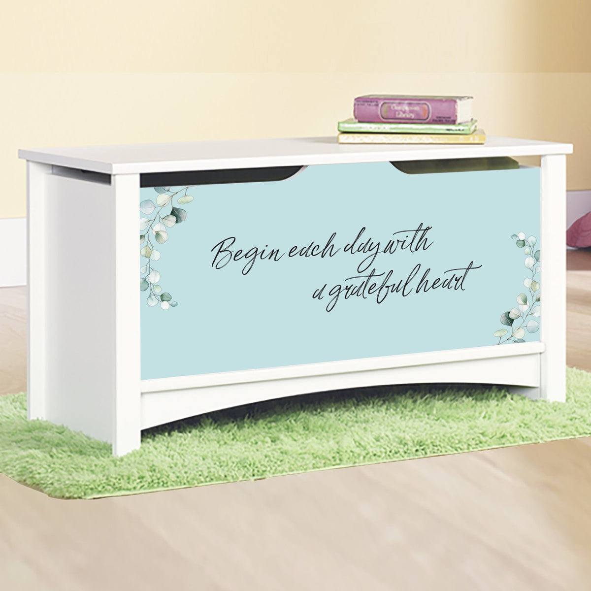 Inspirational Room Organizer Toy Blanket Storage Chest Box - (FAMILY) (NP) - LifeSong Milestones