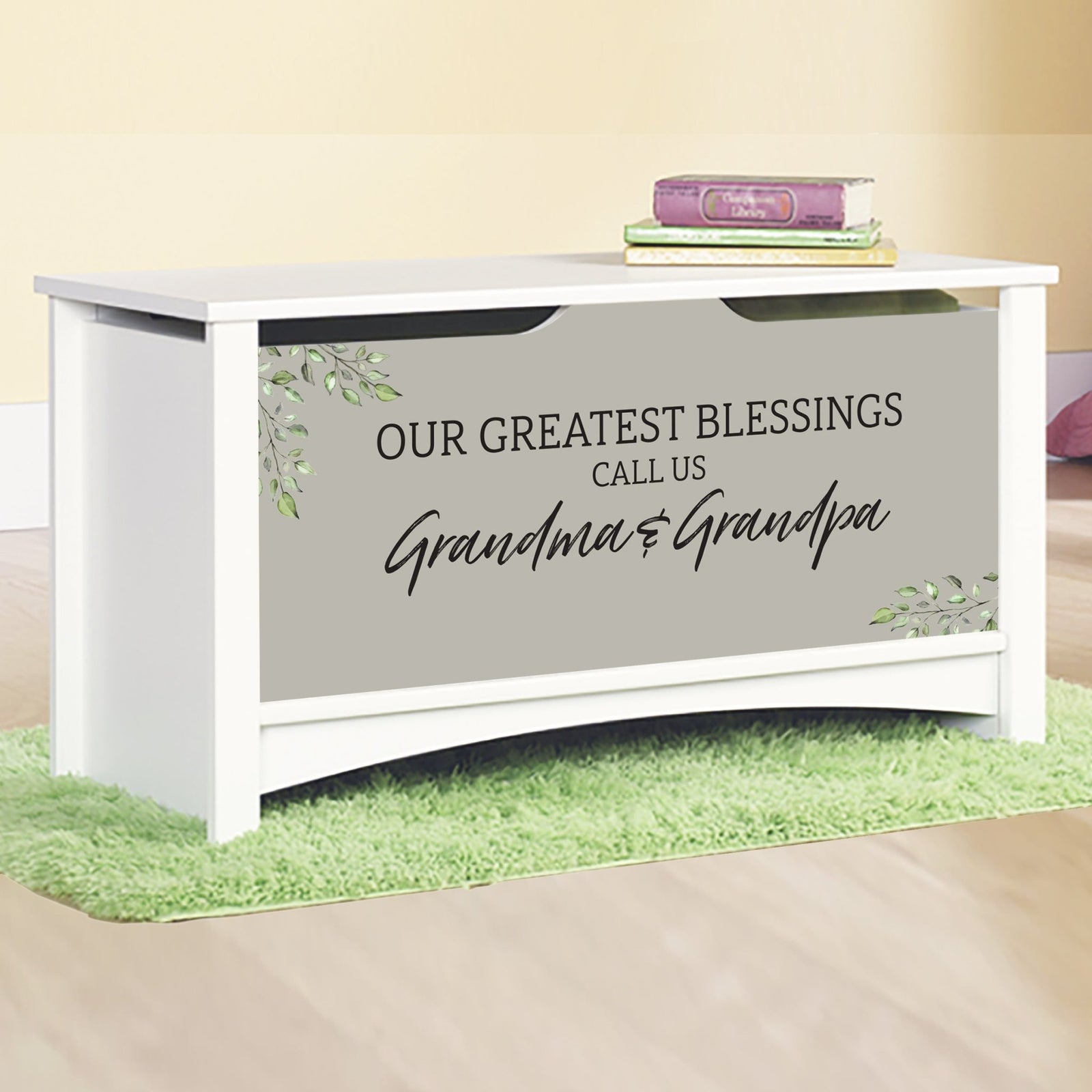 Inspirational Room Organizer Toy Blanket Storage Chest Box - (GRANDPARENTS / FAMILY) (NP) - LifeSong Milestones