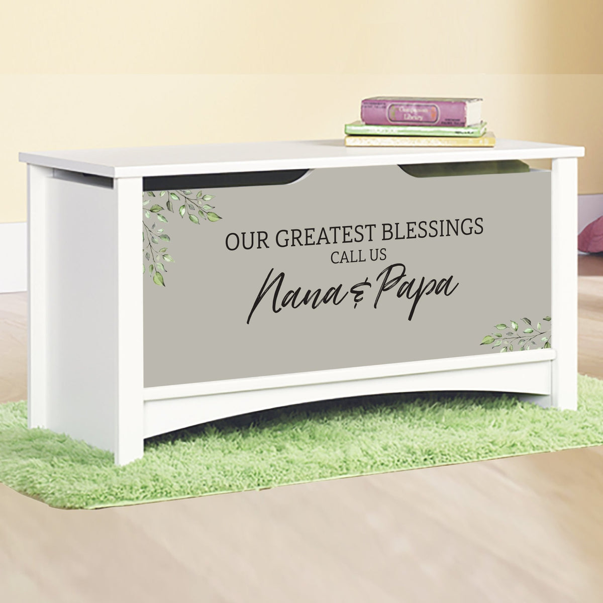 Inspirational Room Organizer Toy Blanket Storage Chest Box - (GRANDPARENTS / FAMILY) (NP) - LifeSong Milestones