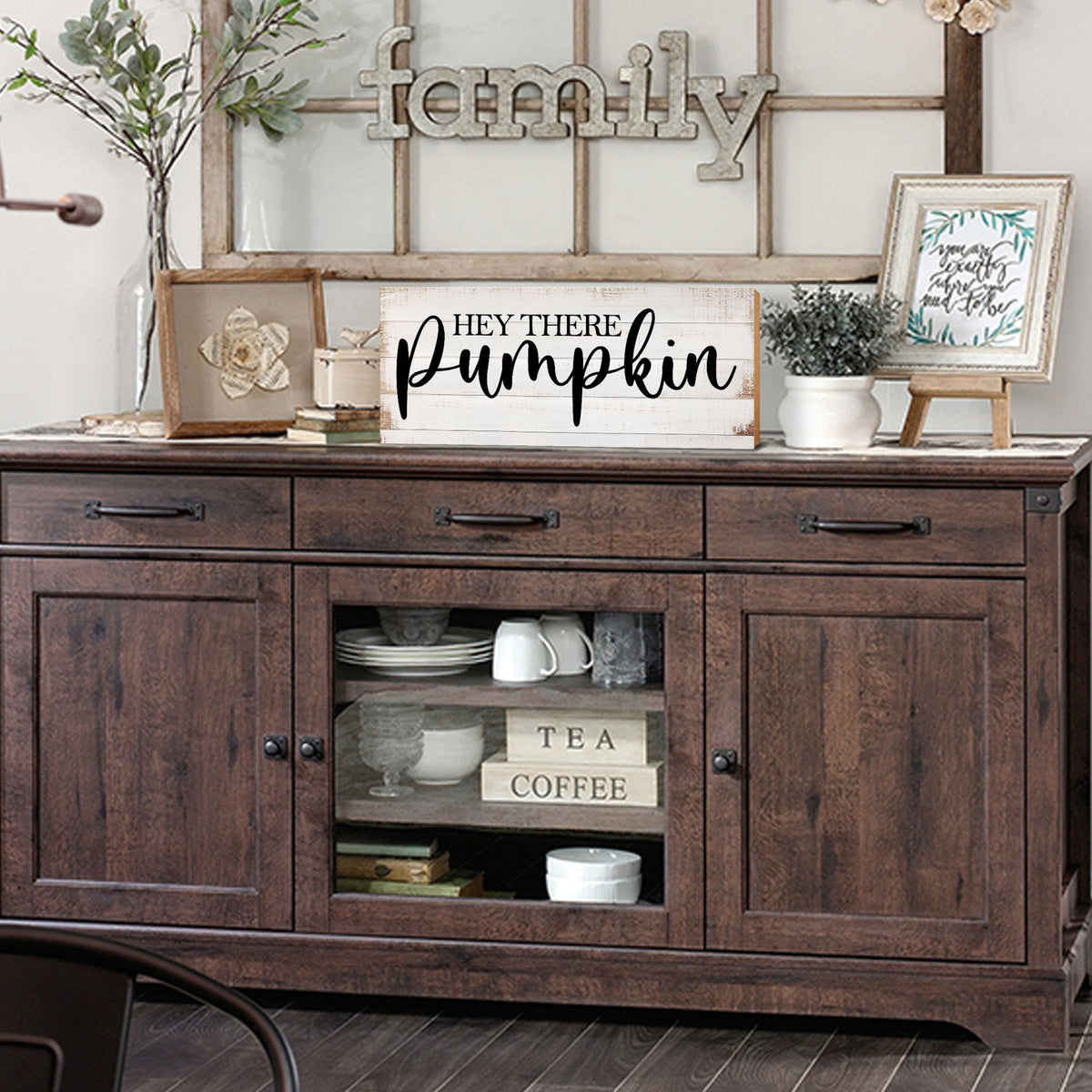 Inspirational Shelf Décor and Tabletop Signs for Fall Season - LifeSong Milestones