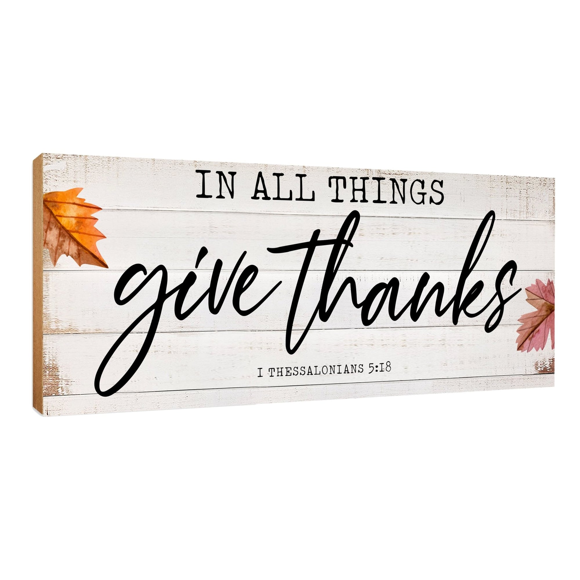 Inspirational Shelf Décor and Tabletop Signs for Fall Season - LifeSong Milestones