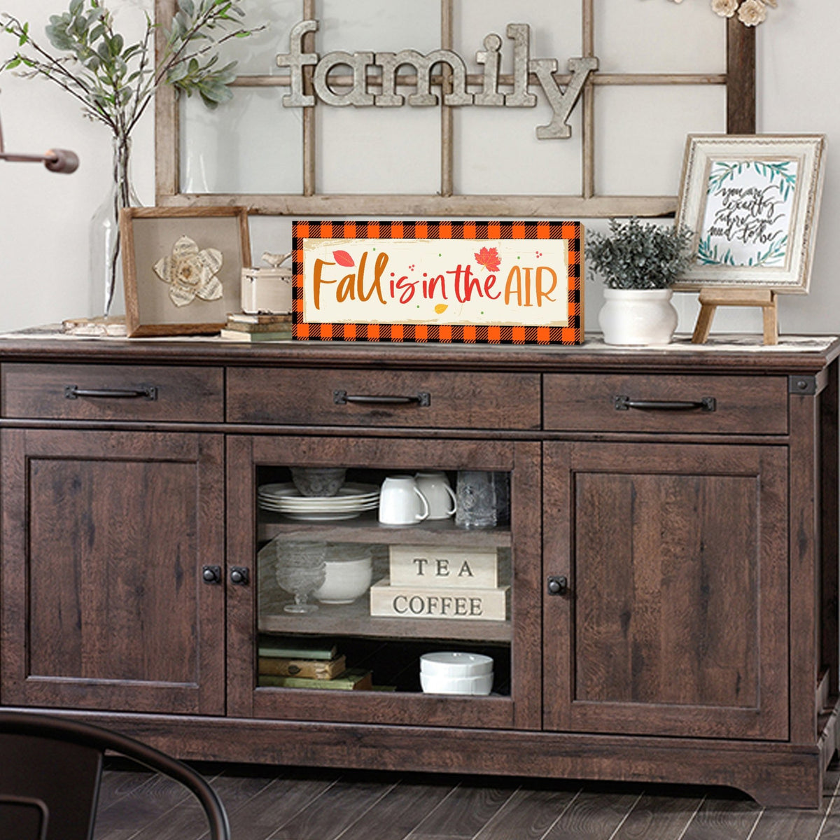 Inspirational Shelf Décor and Tabletop Signs for Fall Season - LifeSong Milestones