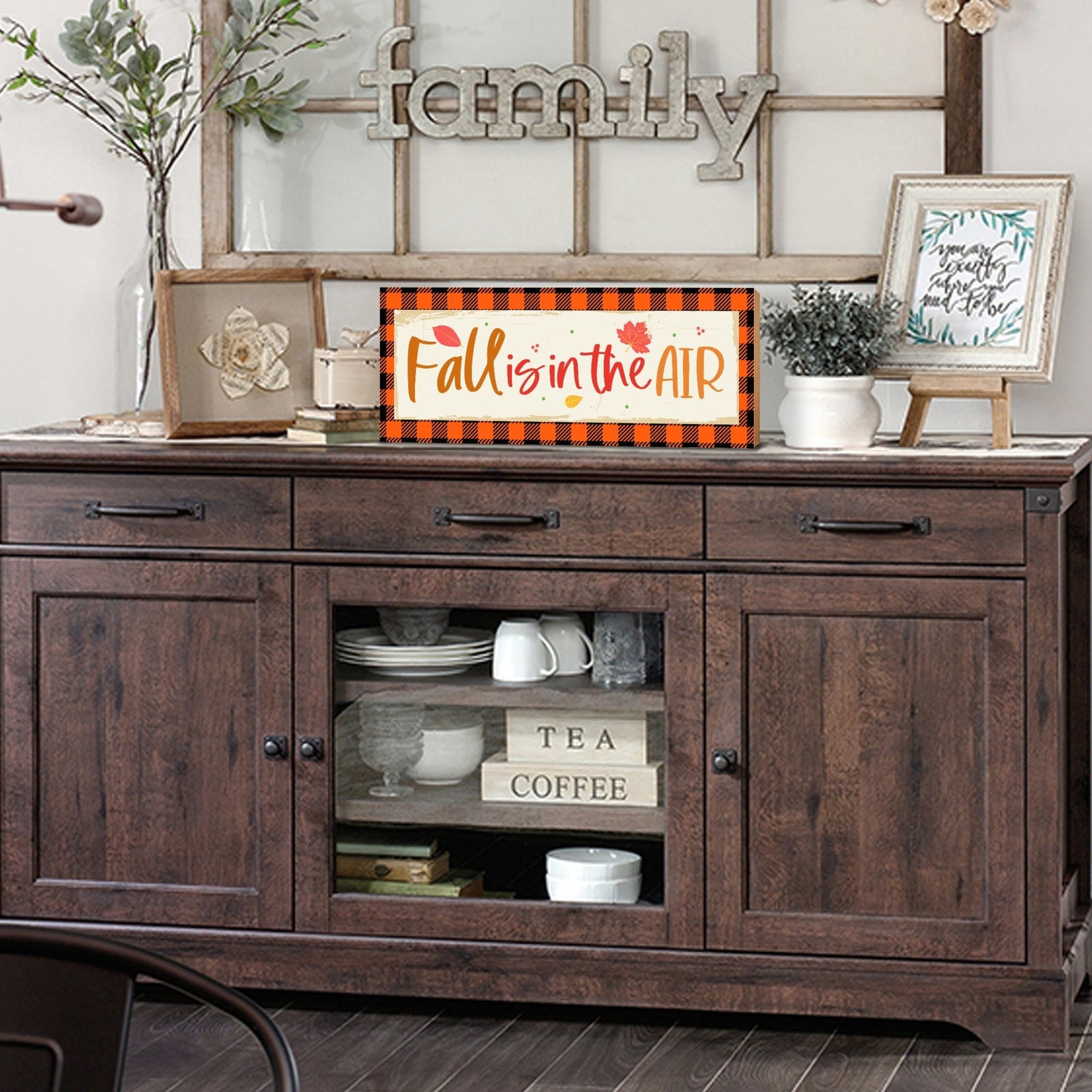 Inspirational Shelf Décor and Tabletop Signs for Fall Season - LifeSong Milestones