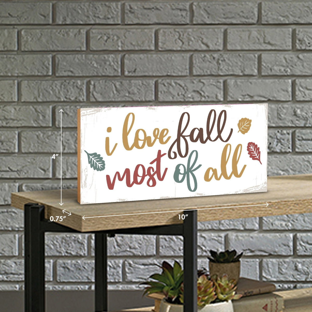 Inspirational Shelf Décor and Tabletop Signs for Fall Season - LifeSong Milestones