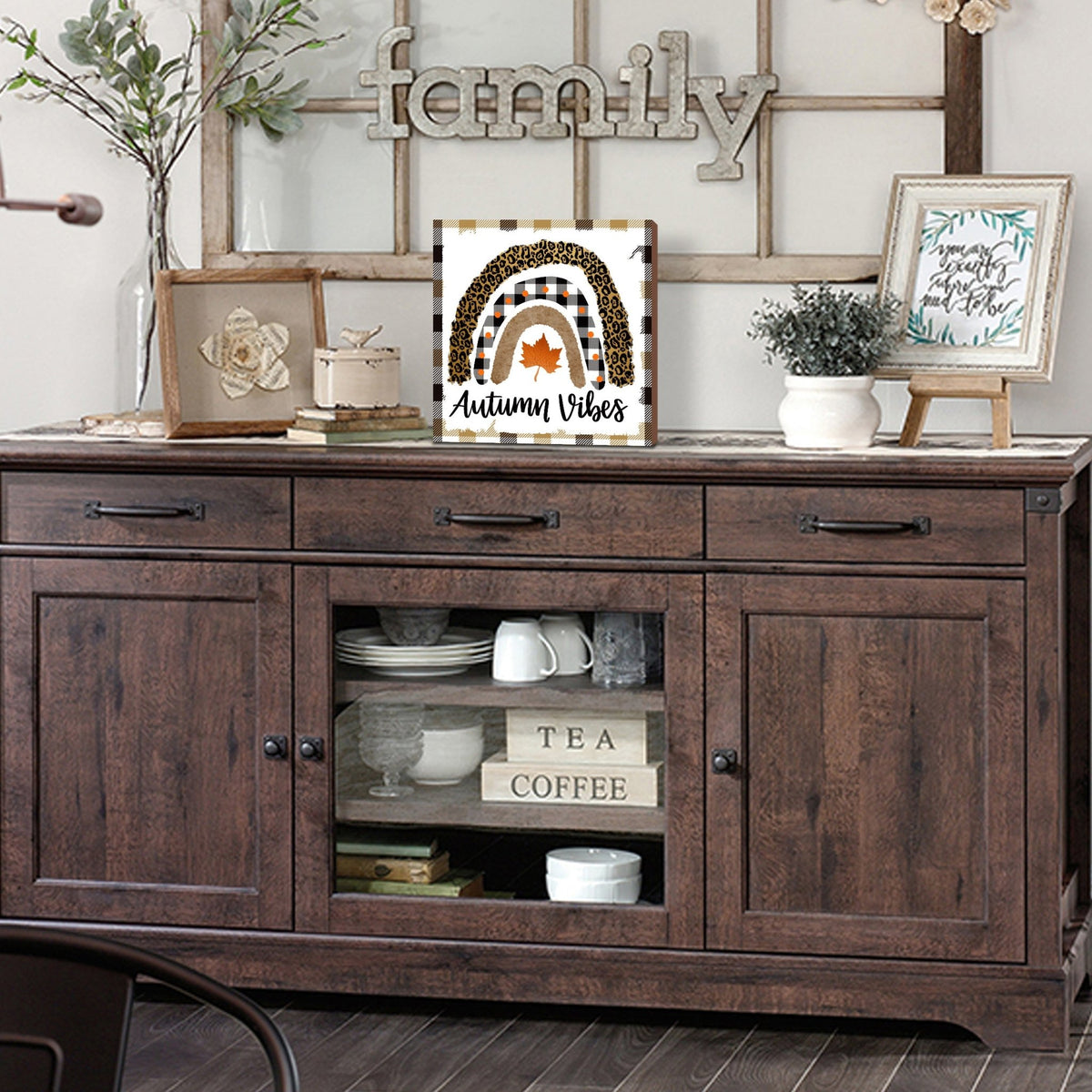 Unique fall shelf decor that captures the essence of the season, blending modern and rustic aesthetics seamlessly