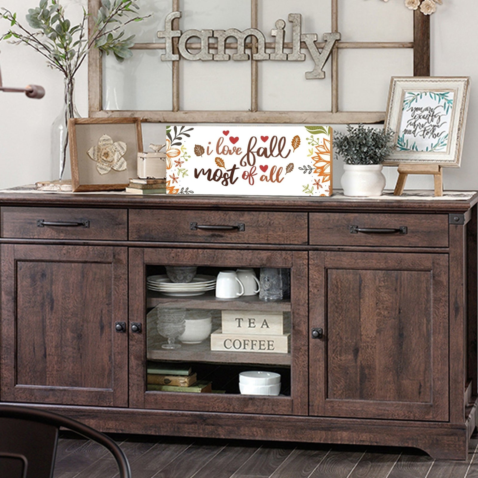 Inspirational Shelf Décor and Tabletop Signs for Fall Season - LifeSong Milestones