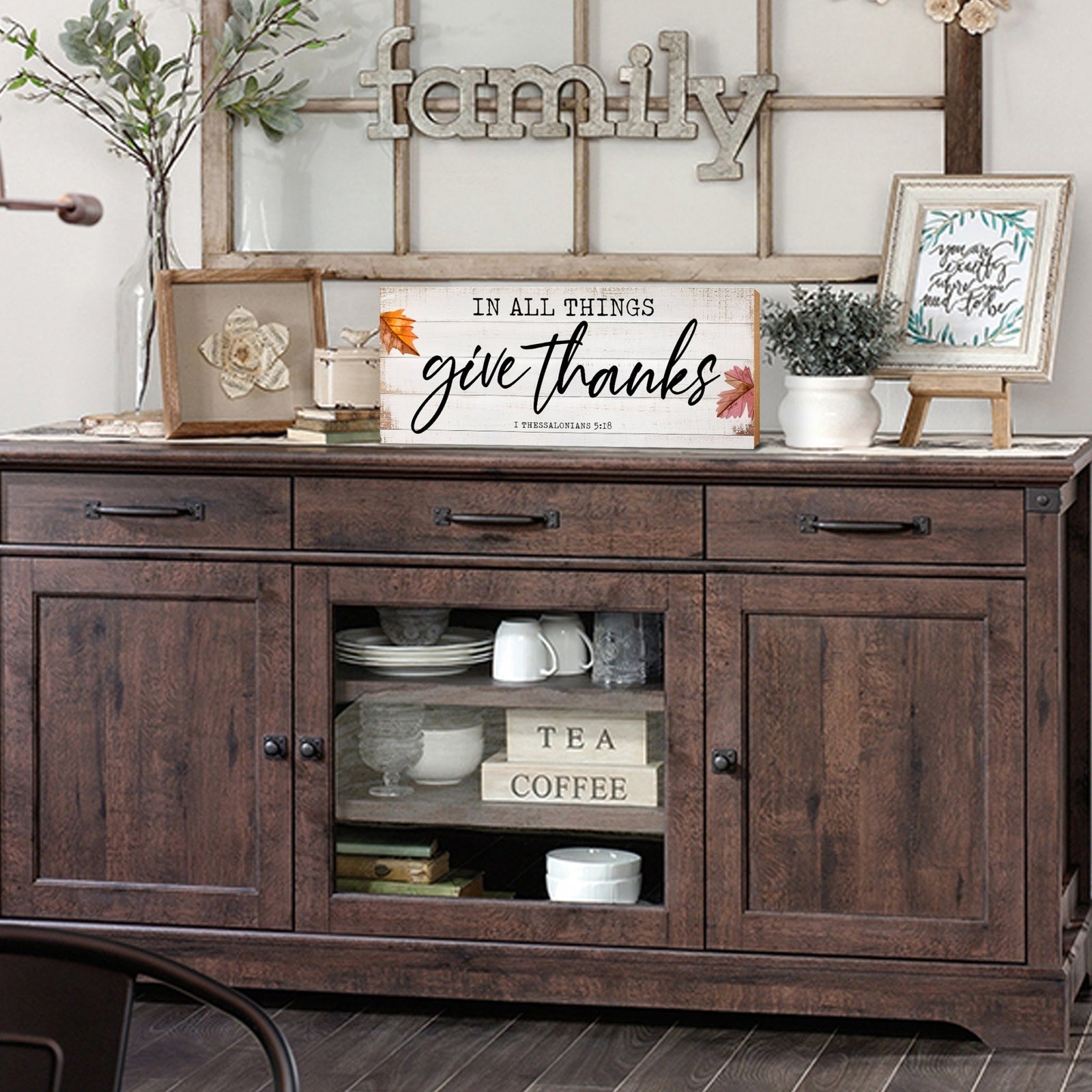 Inspirational Shelf Décor and Tabletop Signs for Fall Season - LifeSong Milestones