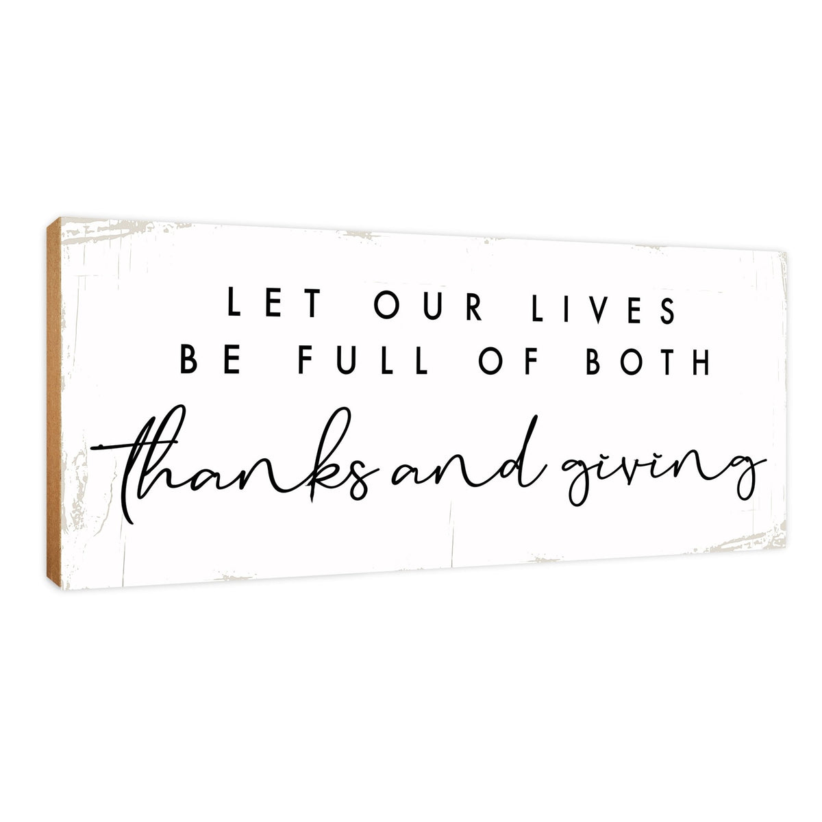Inspirational Shelf Décor and Tabletop Signs for Fall Season - LifeSong Milestones