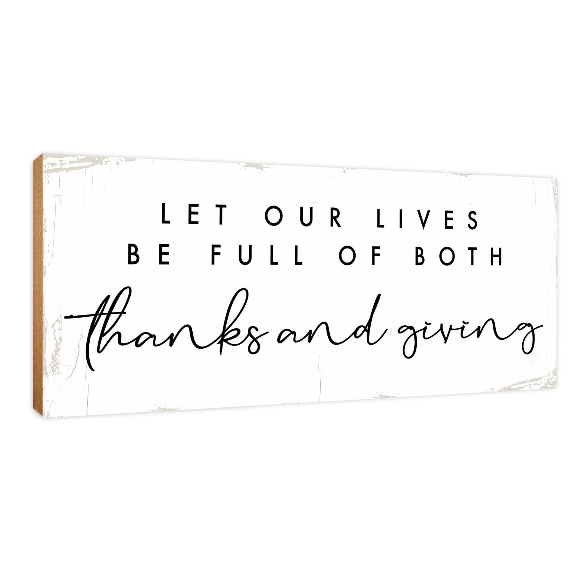 Inspirational Shelf Décor and Tabletop Signs for Fall Season - LifeSong Milestones