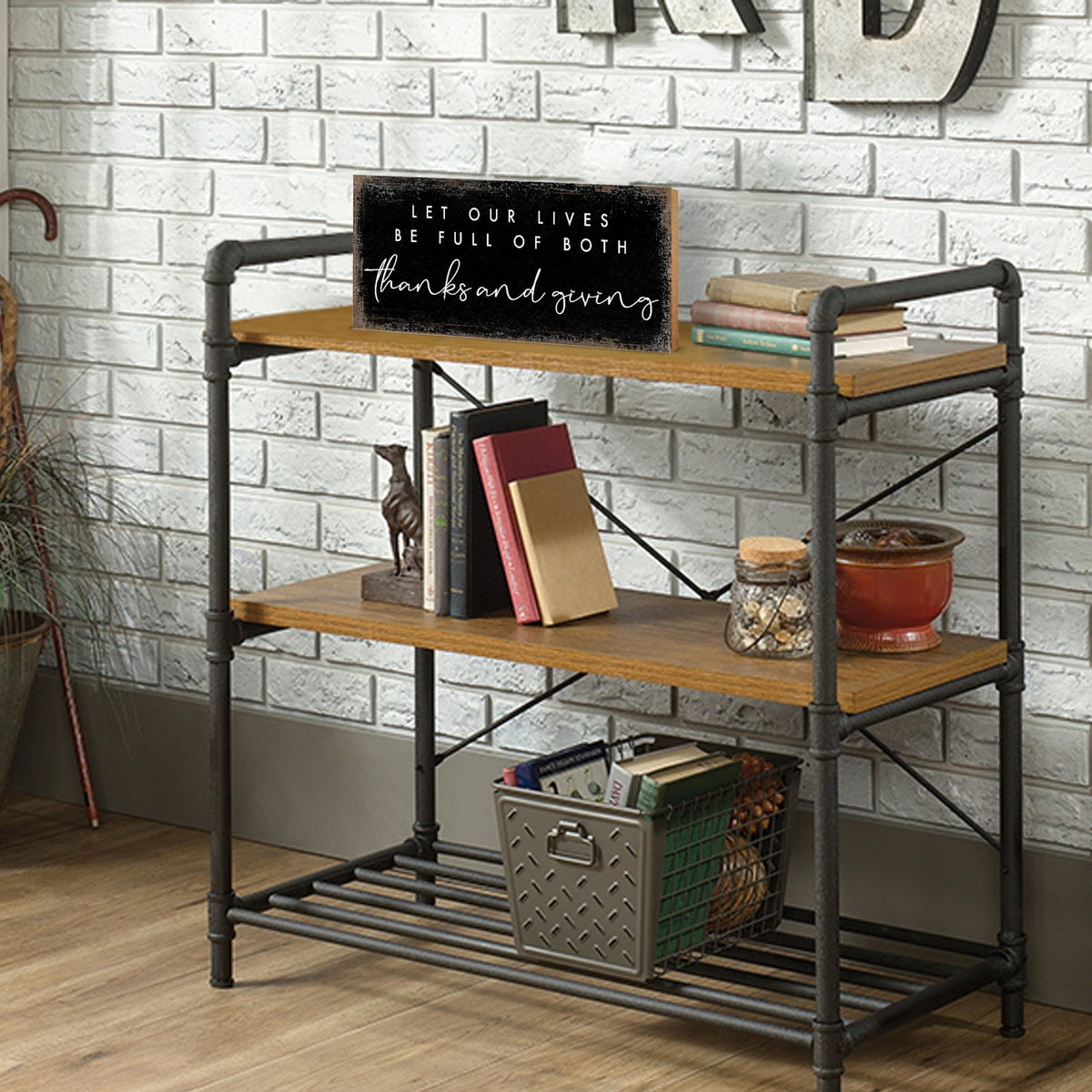 Inspirational Shelf Décor and Tabletop Signs for Fall Season - LifeSong Milestones