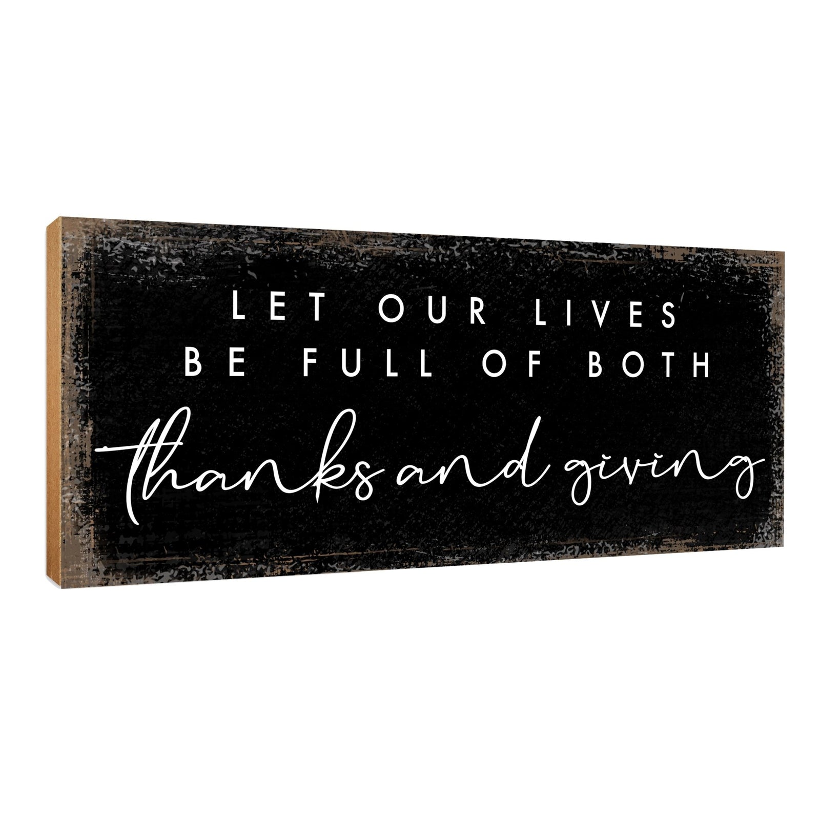 Inspirational Shelf Décor and Tabletop Signs for Fall Season - LifeSong Milestones