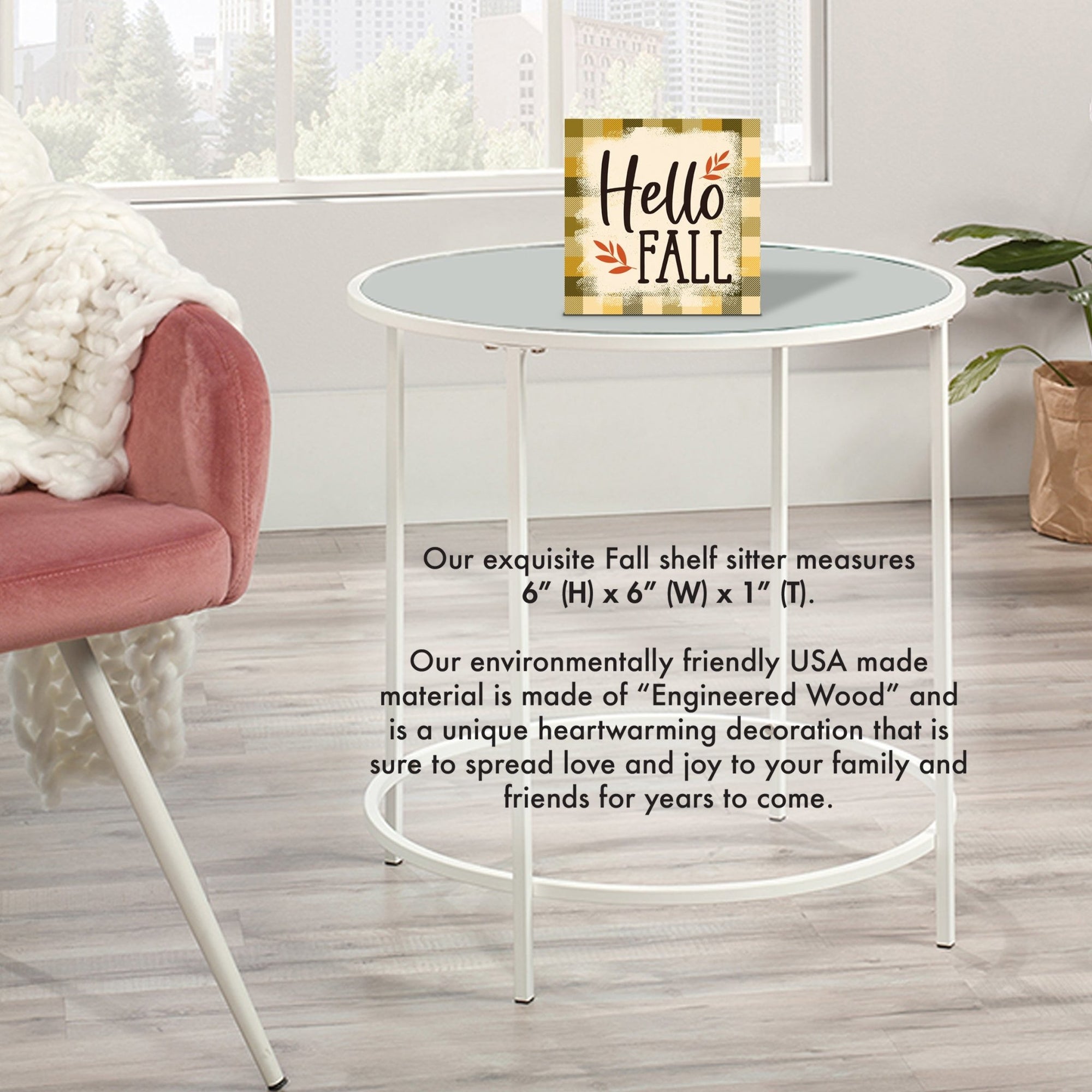 Fall tabletop decor that adds warmth and character to your living space, mixing modern and rustic elements