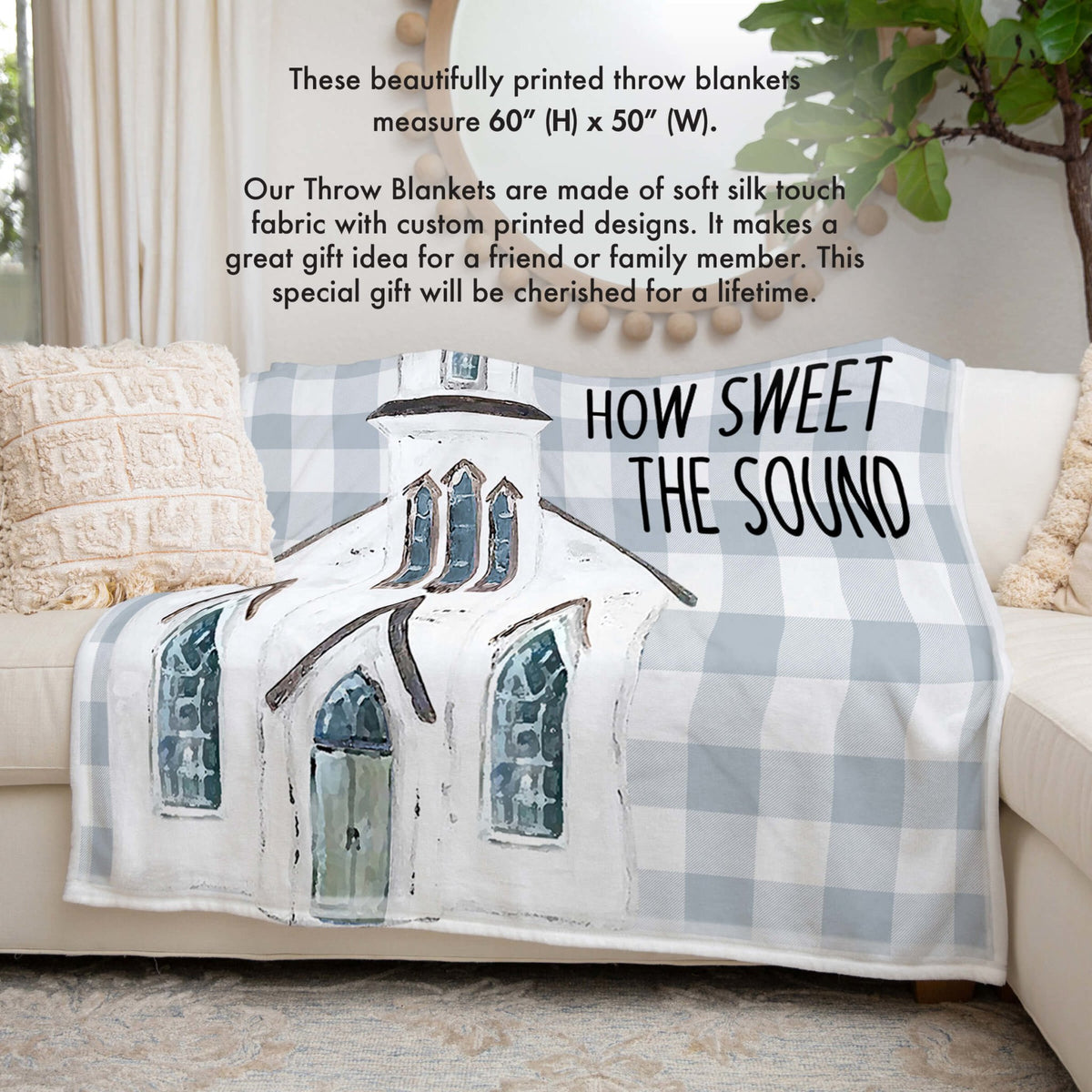 Inspirational Soft and Hypoallergenic Blanket for Home – Amazing Grace - LifeSong Milestones