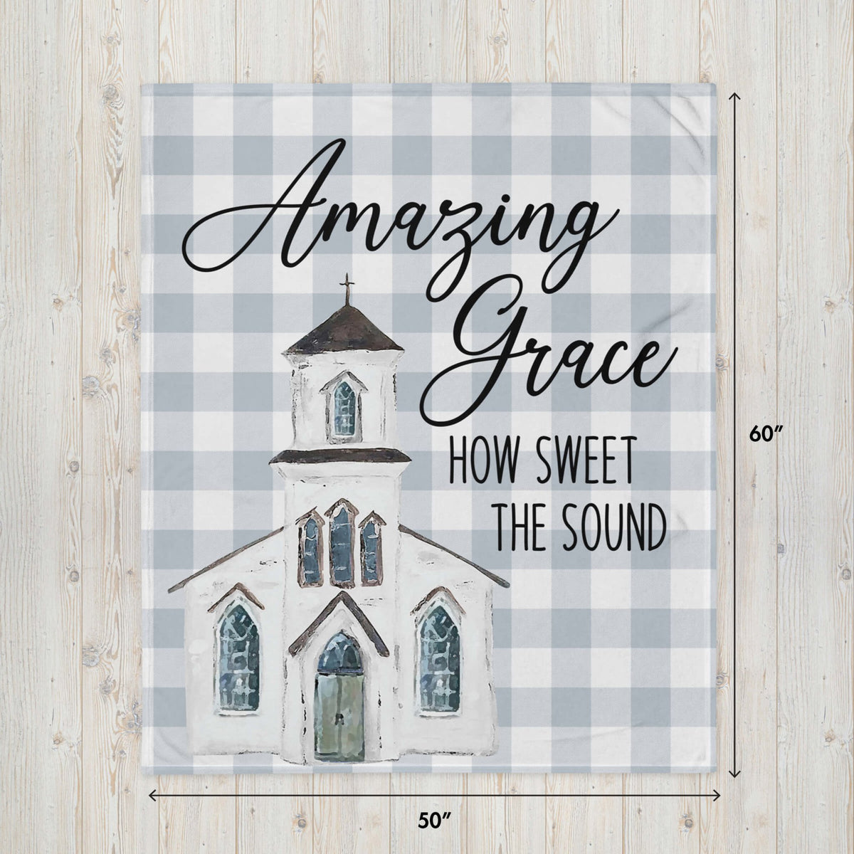 Inspirational Soft and Hypoallergenic Blanket for Home – Amazing Grace - LifeSong Milestones