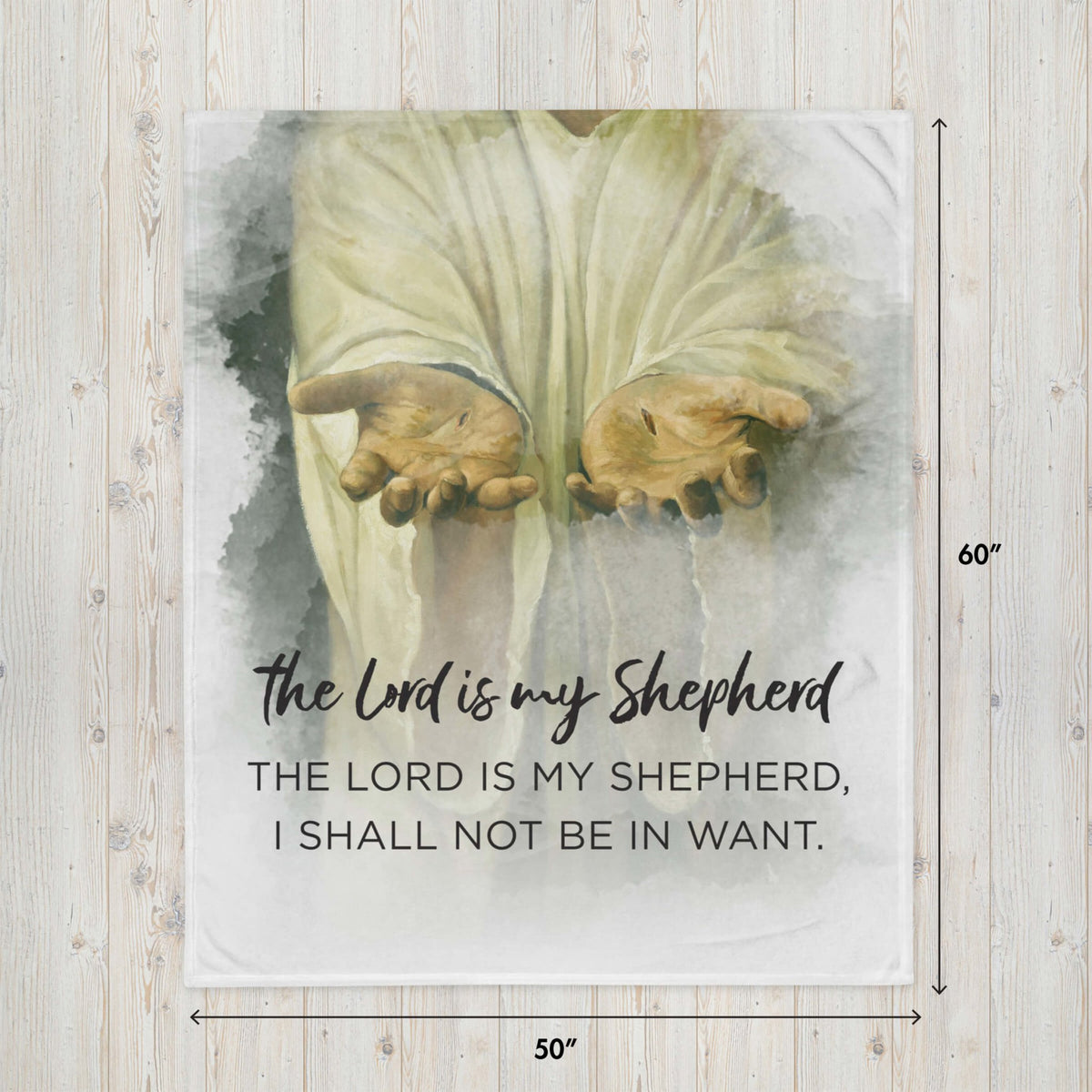 Inspirational Soft and Hypoallergenic Blanket for Home – The Lord Is My Shepherd - LifeSong Milestones