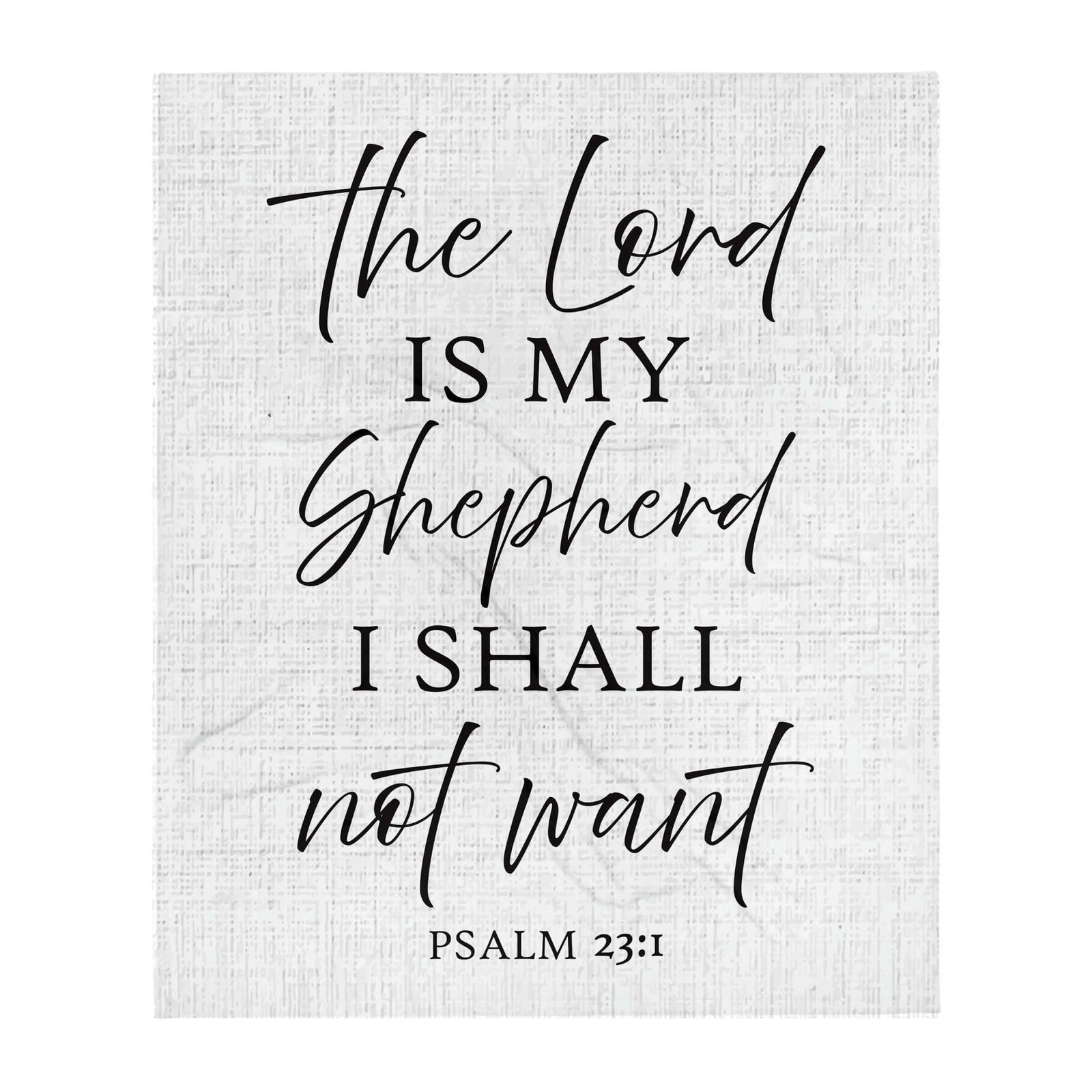 Inspirational Soft and Hypoallergenic Blanket for Home – The Lord Is My Shepherd - LifeSong Milestones