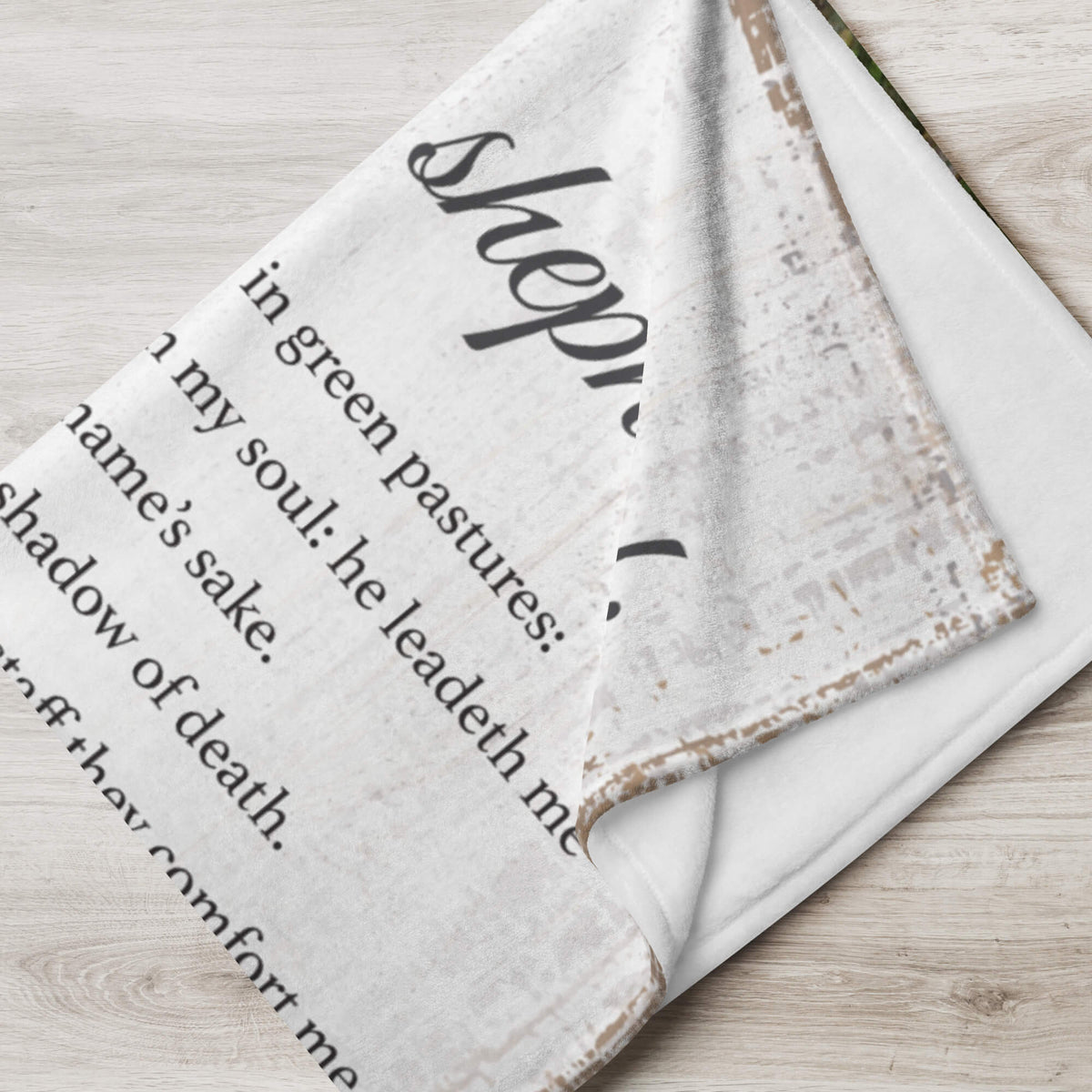 Inspirational Soft and Hypoallergenic Blanket for Home – The Lord Is My Shepherd - LifeSong Milestones