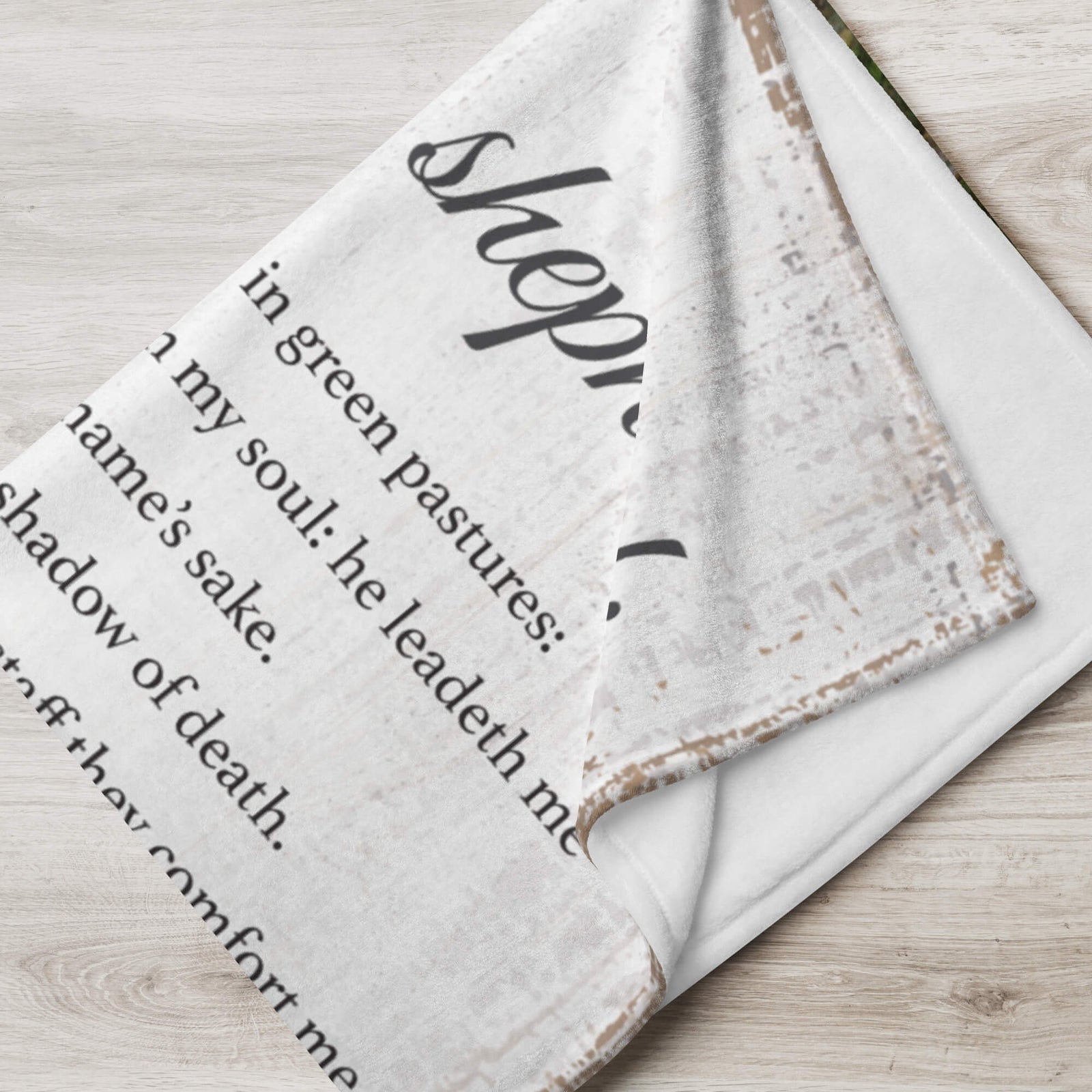 Inspirational Soft and Hypoallergenic Blanket for Home – The Lord Is My Shepherd - LifeSong Milestones