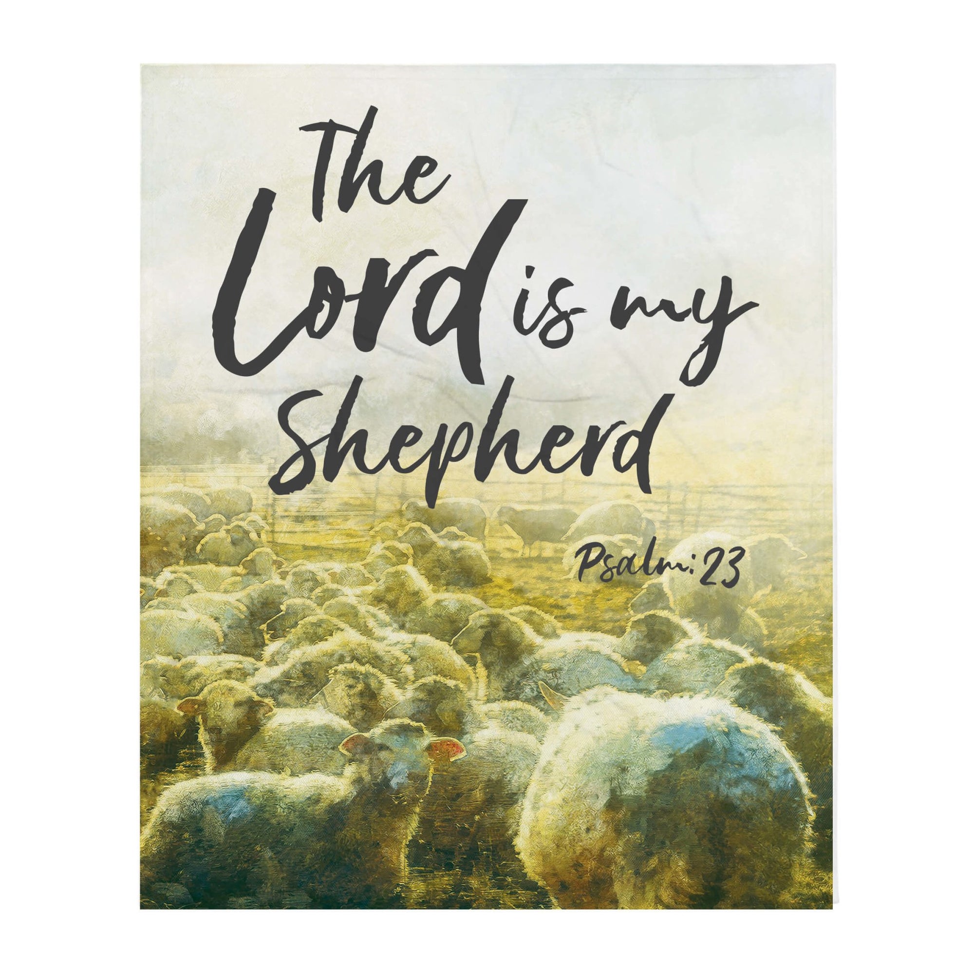 Inspirational Soft and Hypoallergenic Blanket for Home – The Lord Is My Shepherd - LifeSong Milestones