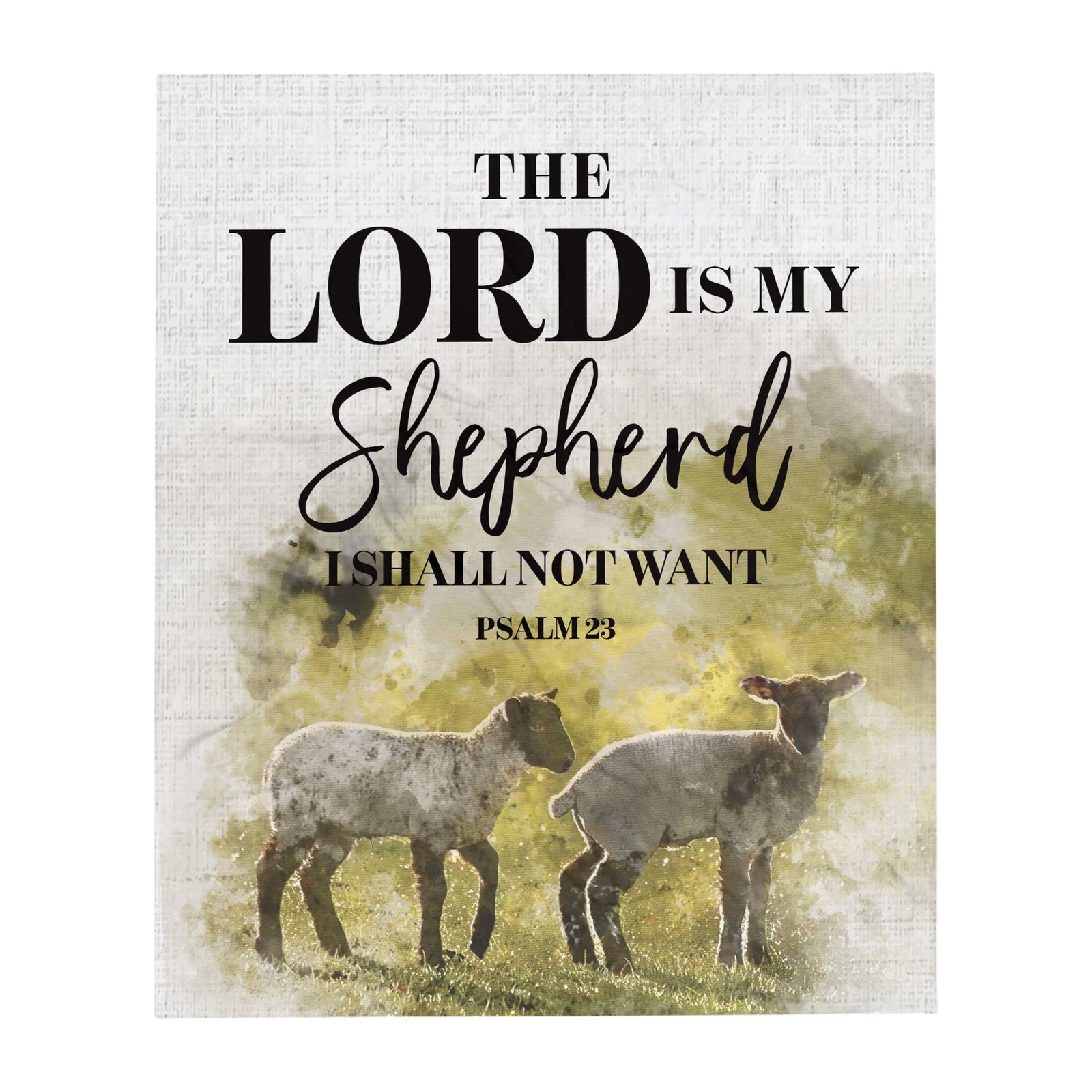Inspirational Soft and Hypoallergenic Blanket for Home – The Lord Is My Shepherd - LifeSong Milestones