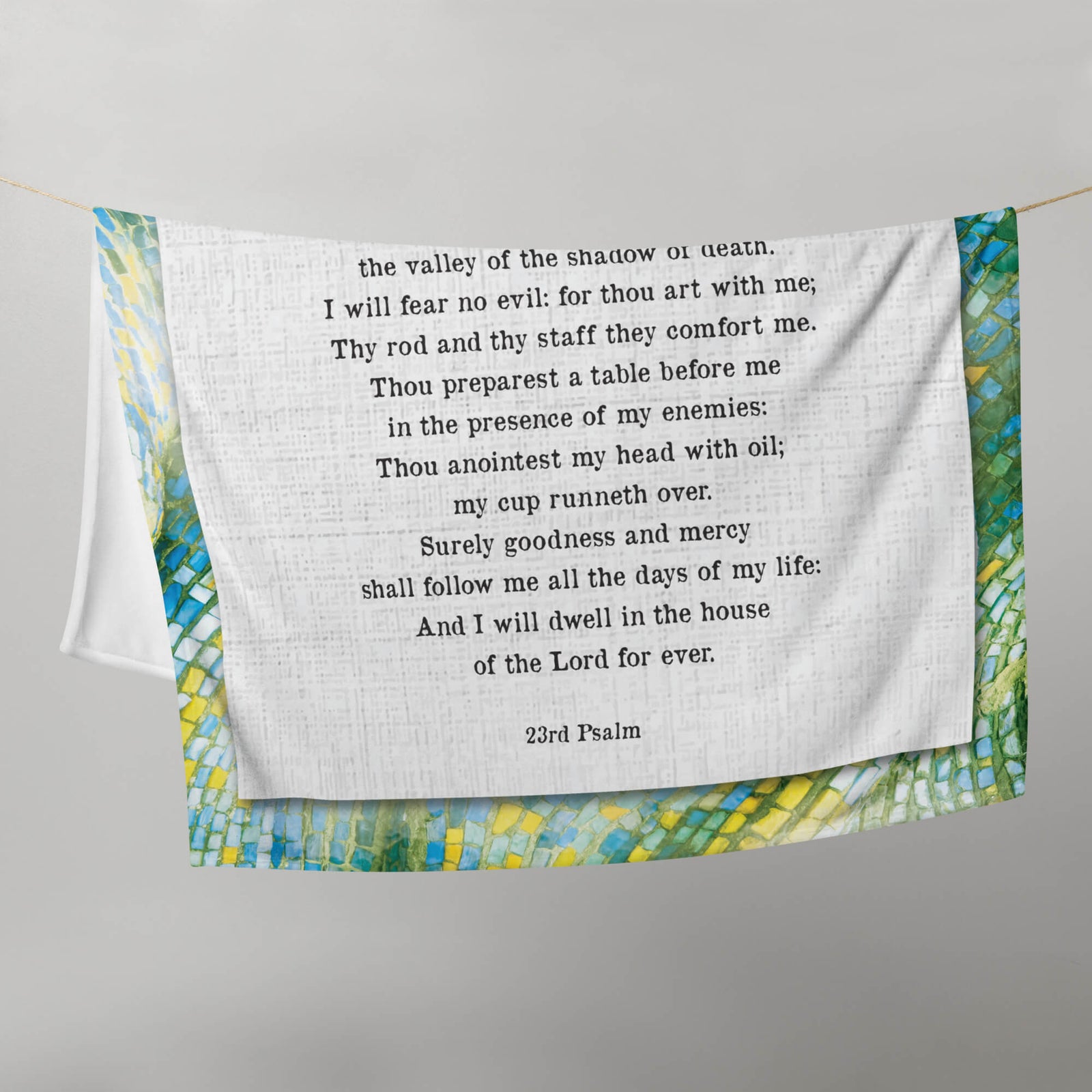 Inspirational Soft and Hypoallergenic Blanket for Home – The Lord Is My Shepherd - LifeSong Milestones