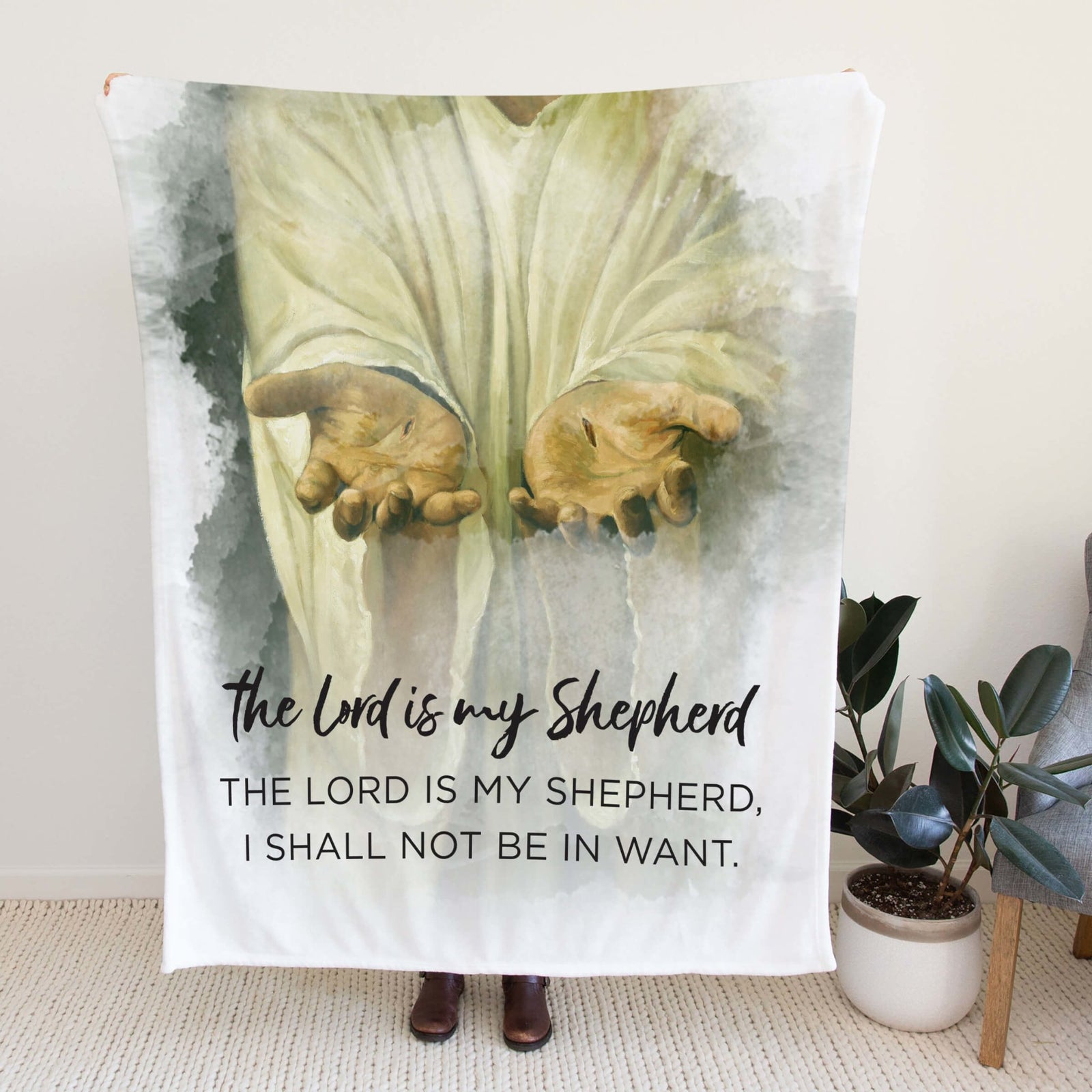 Inspirational Soft and Hypoallergenic Blanket for Home – The Lord Is My Shepherd - LifeSong Milestones