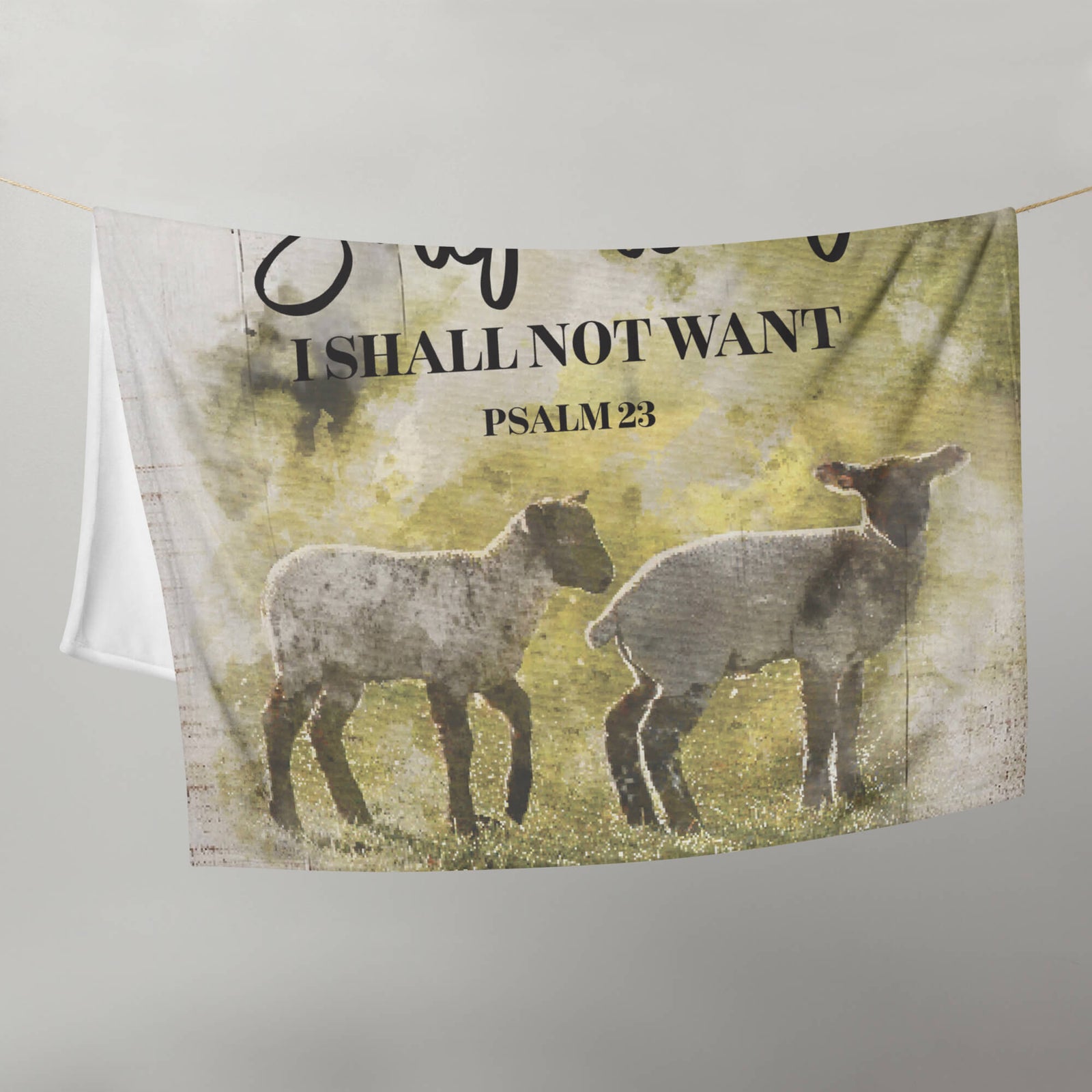 Inspirational Soft and Hypoallergenic Blanket for Home – The Lord Is My Shepherd - LifeSong Milestones