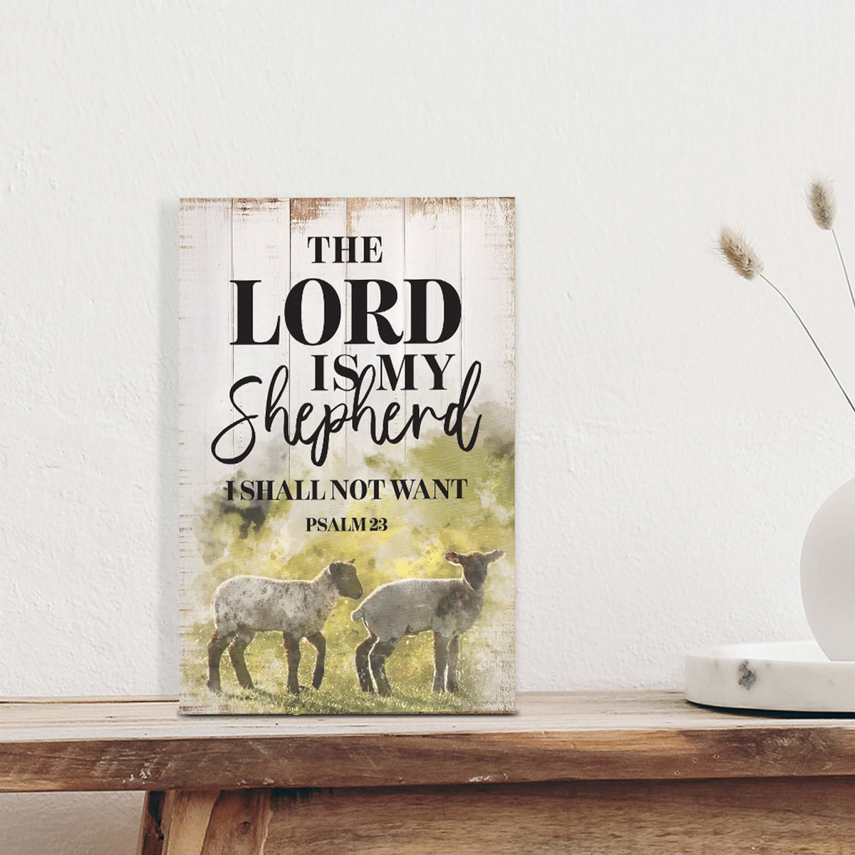 Inspirational Tabletop and Shelf Décor – The Lord Is My Shepherd - LifeSong Milestones