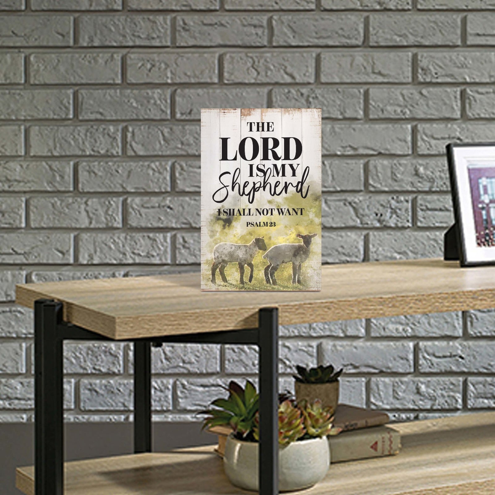 Inspirational Tabletop and Shelf Décor – The Lord Is My Shepherd - LifeSong Milestones