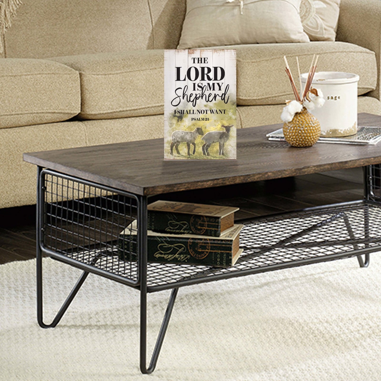 Inspirational Tabletop and Shelf Décor – The Lord Is My Shepherd - LifeSong Milestones