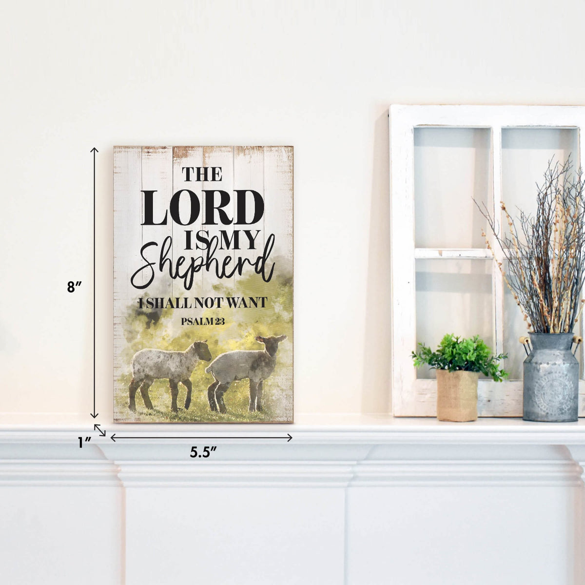 Inspirational Tabletop and Shelf Décor – The Lord Is My Shepherd - LifeSong Milestones