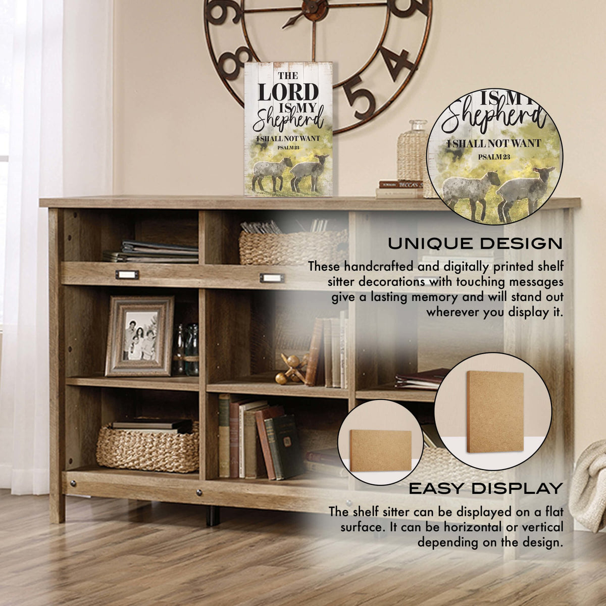 Inspirational Tabletop and Shelf Décor – The Lord Is My Shepherd - LifeSong Milestones