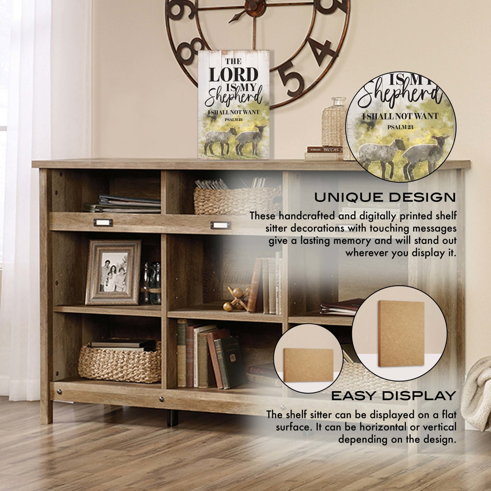 Inspirational Tabletop and Shelf Décor – The Lord Is My Shepherd - LifeSong Milestones
