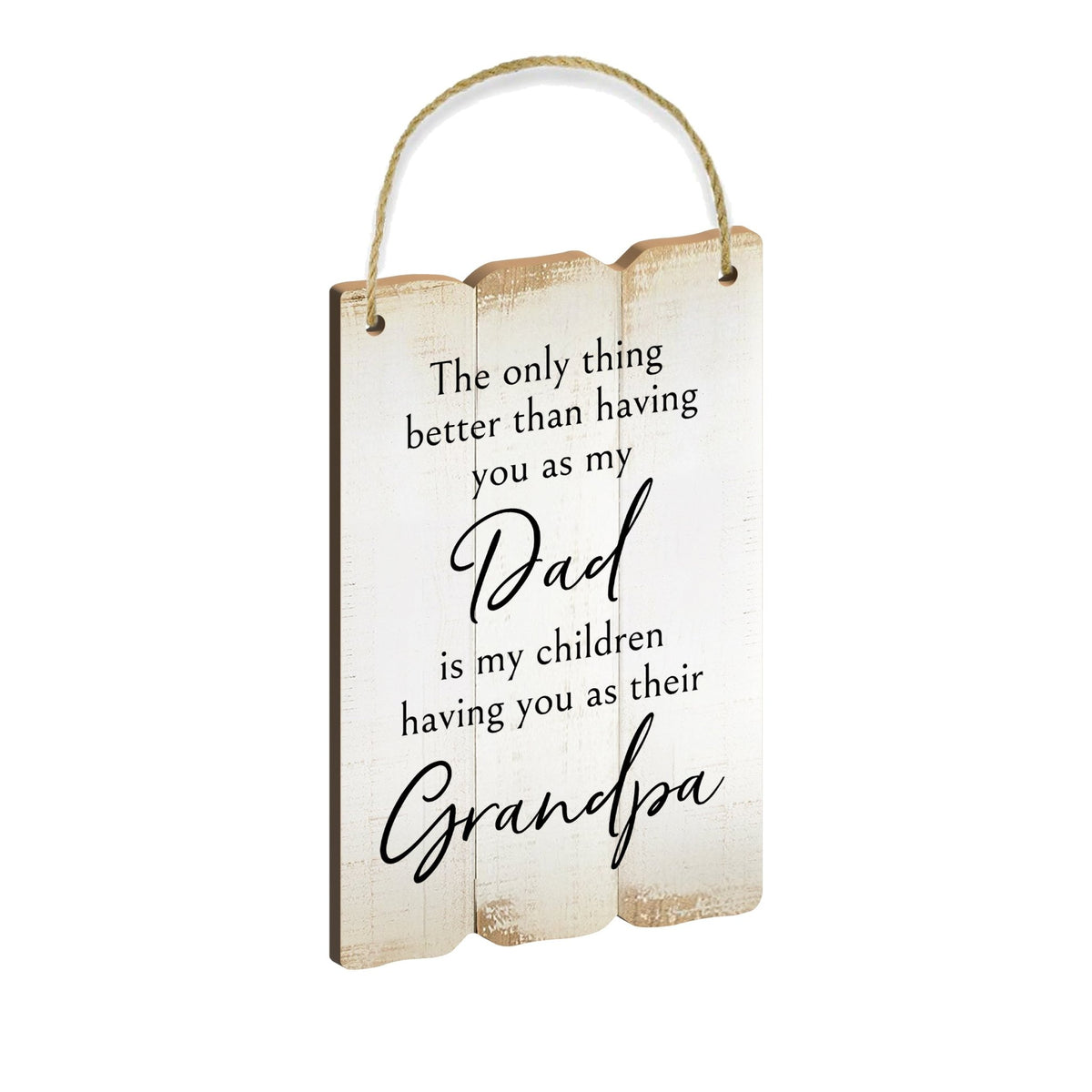 Inspirational Wall Hanging Rope Signs Gift for Grandparents - LifeSong Milestones