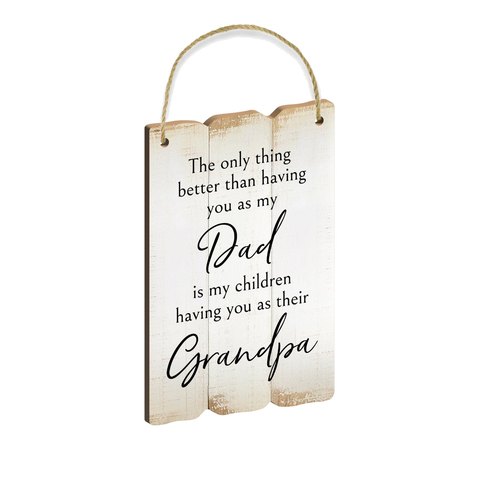 Inspirational Wall Hanging Rope Signs Gift for Grandparents - LifeSong Milestones