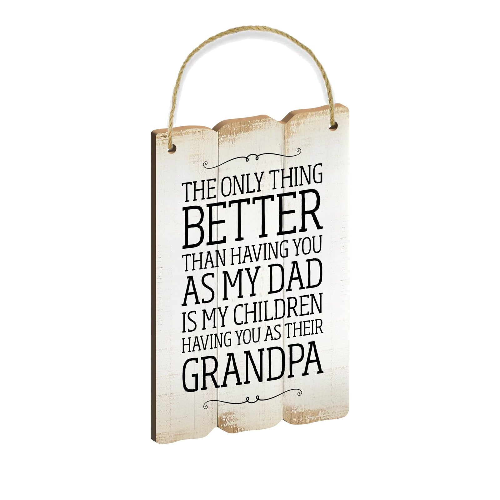 Inspirational Wall Hanging Rope Signs Gift for Grandparents - LifeSong Milestones